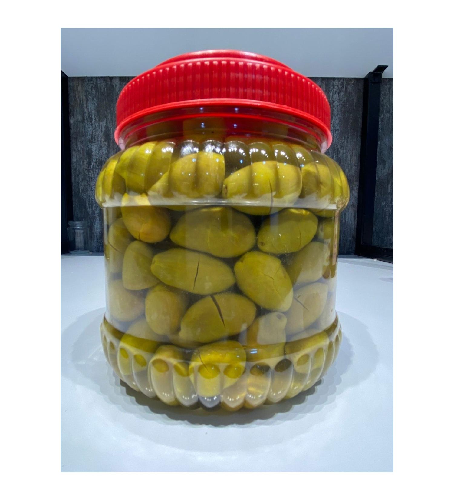 Pa al Cracked Green Olives 1 Kg (As of 1 Year Old)