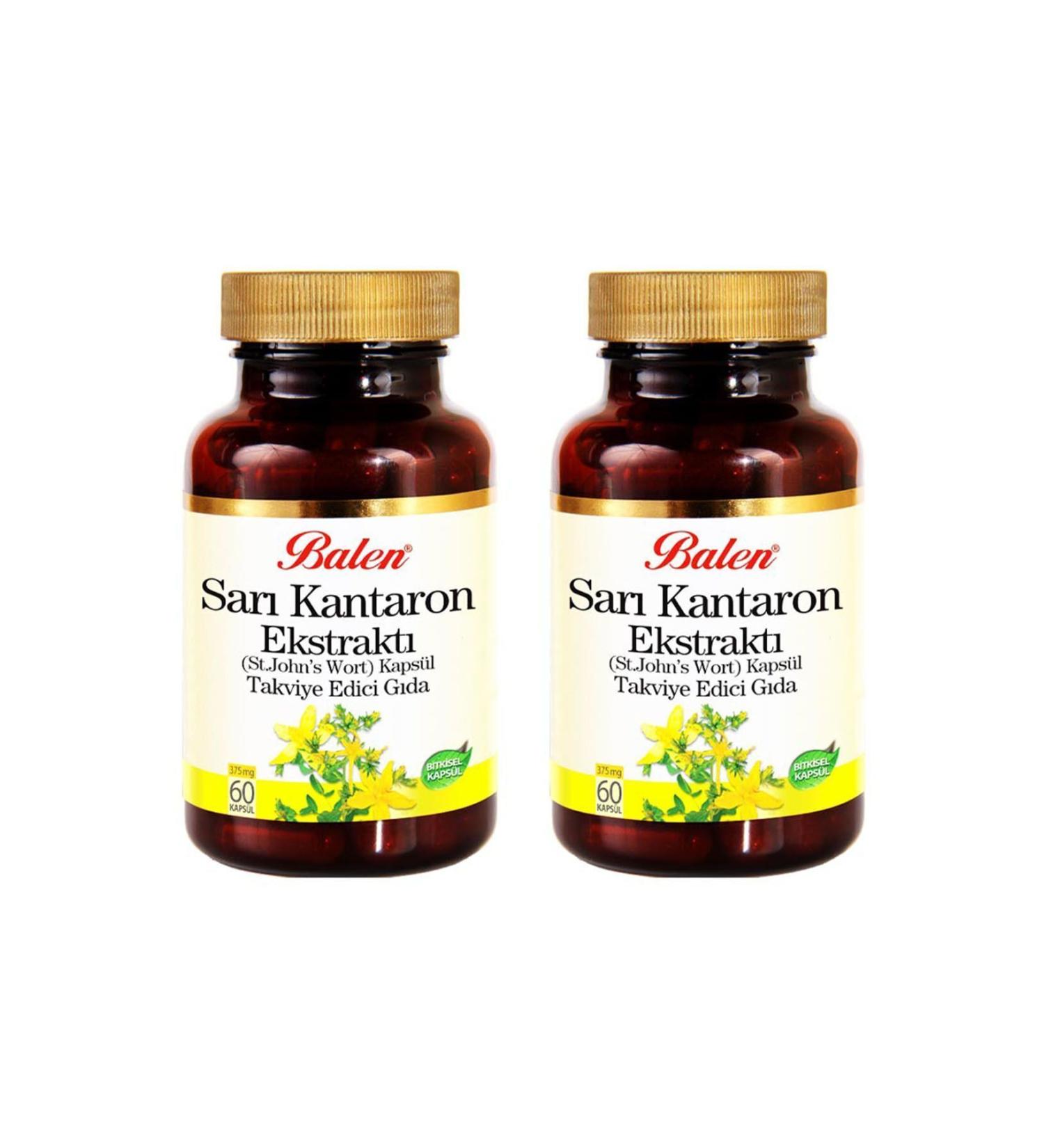 Balen St. John's Wort Extract 375mg 60 Capsules 2 Pieces