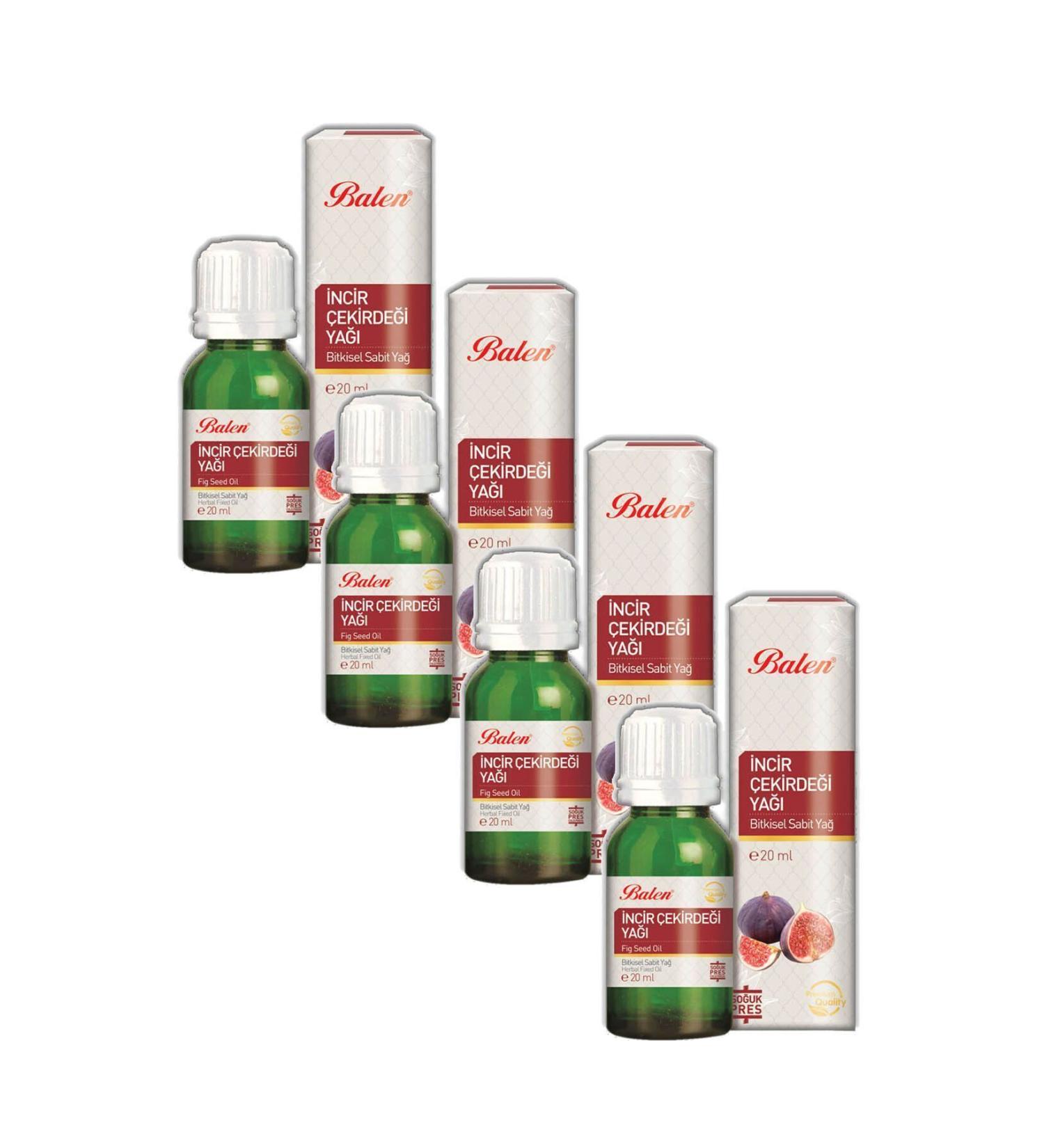Balen Fig Seed Oil - Cold Press 20 ml X 4 Pieces