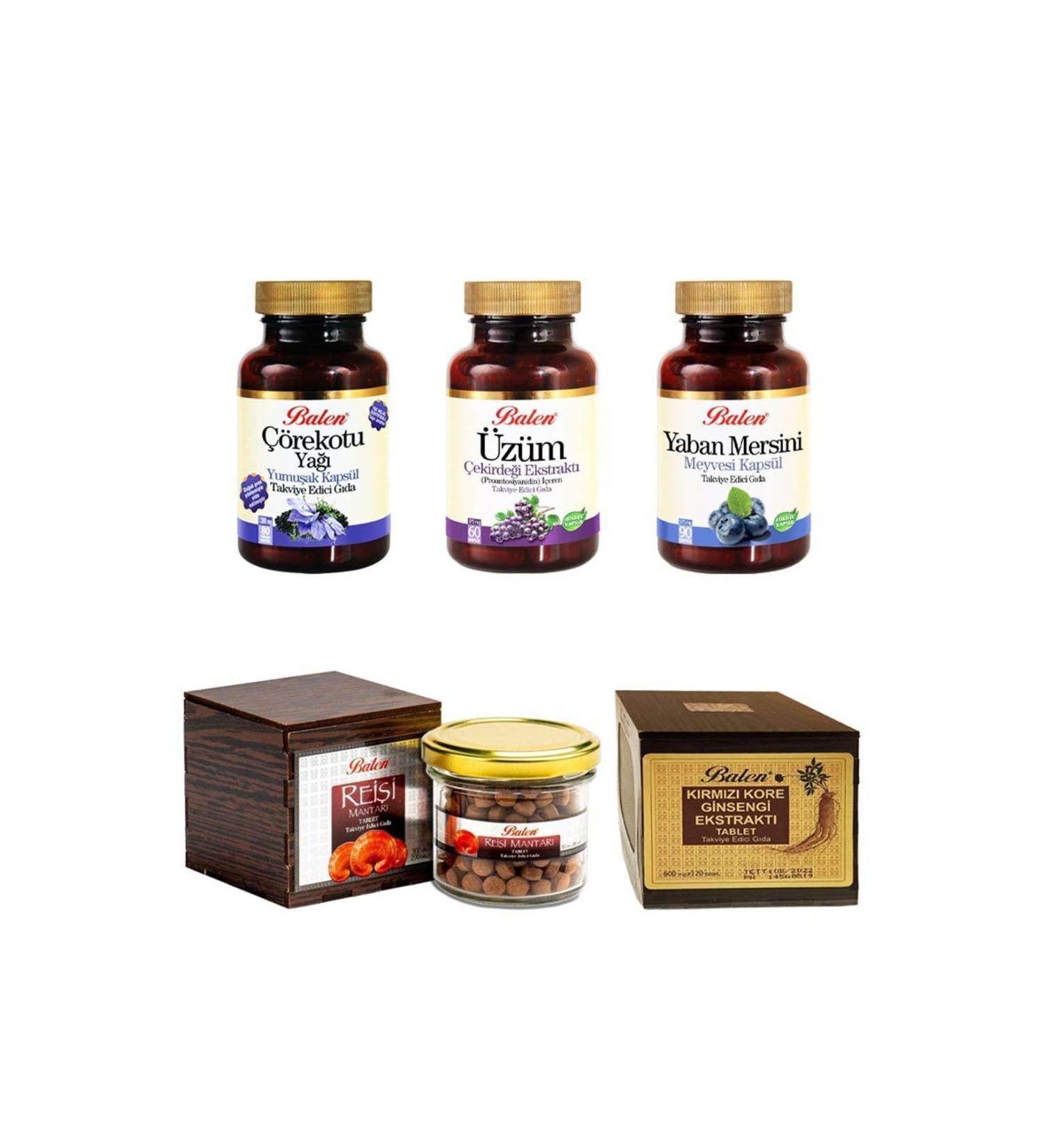 Balen G nseng Black Cumin Grape Seed Blueberry Reishi Mushroom
