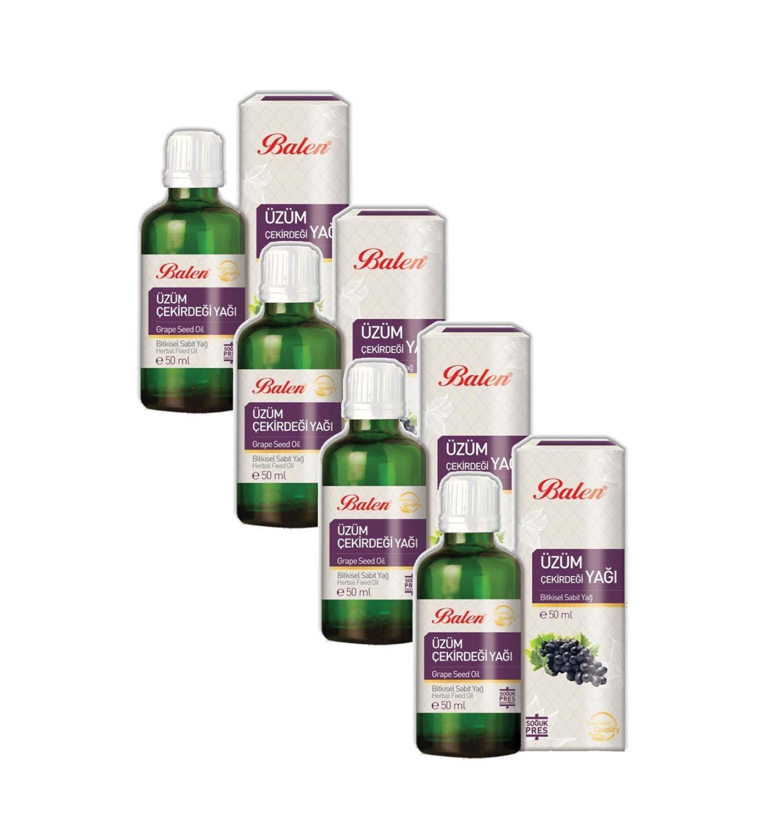 Balen Grape Seed Oil Cold Pressed 50 ml 4 Pieces