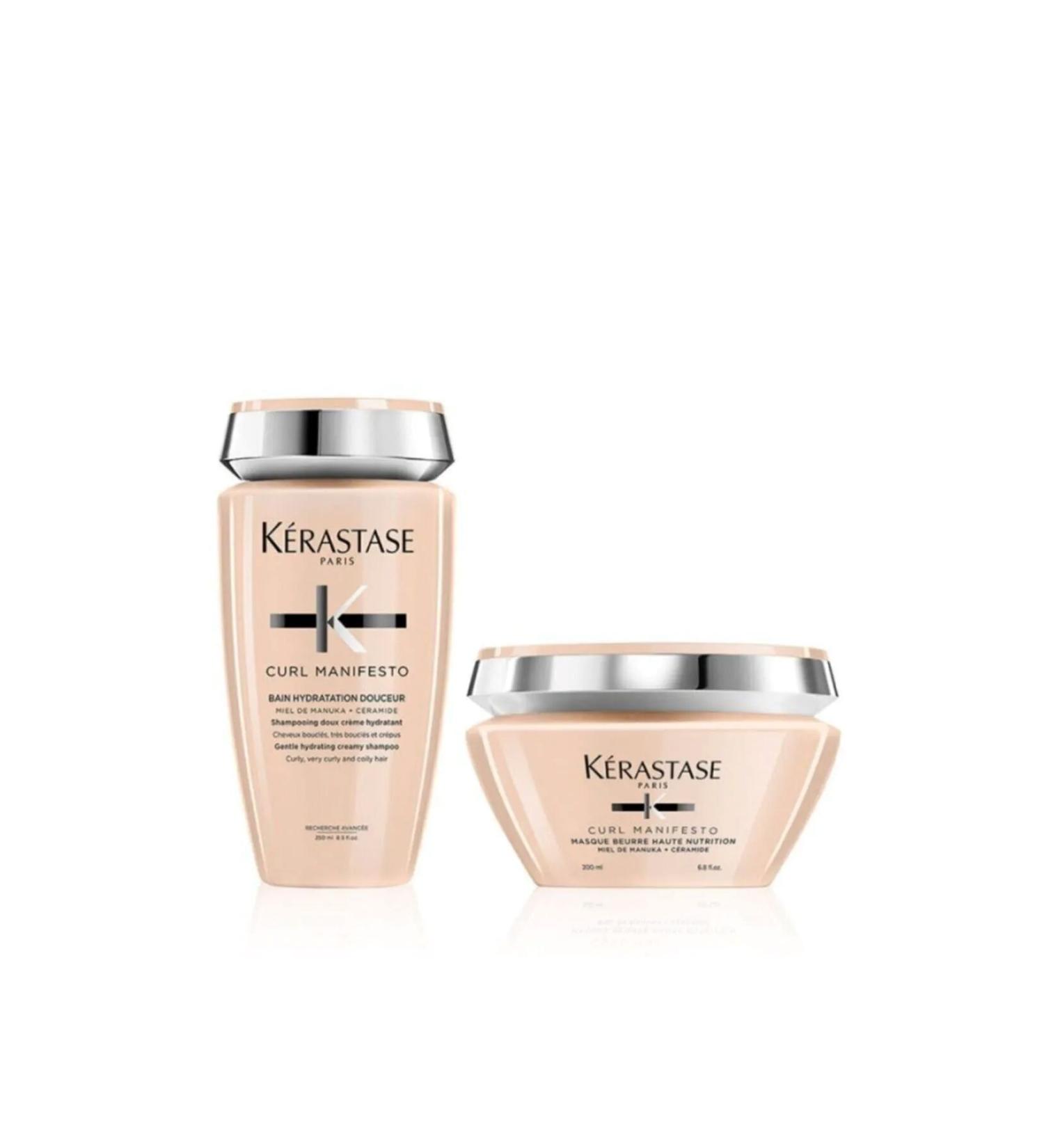 Kerastase Curl Manifesto Purifying Shampoo and Mask Care Set for Wavy and Curly HairCYT3