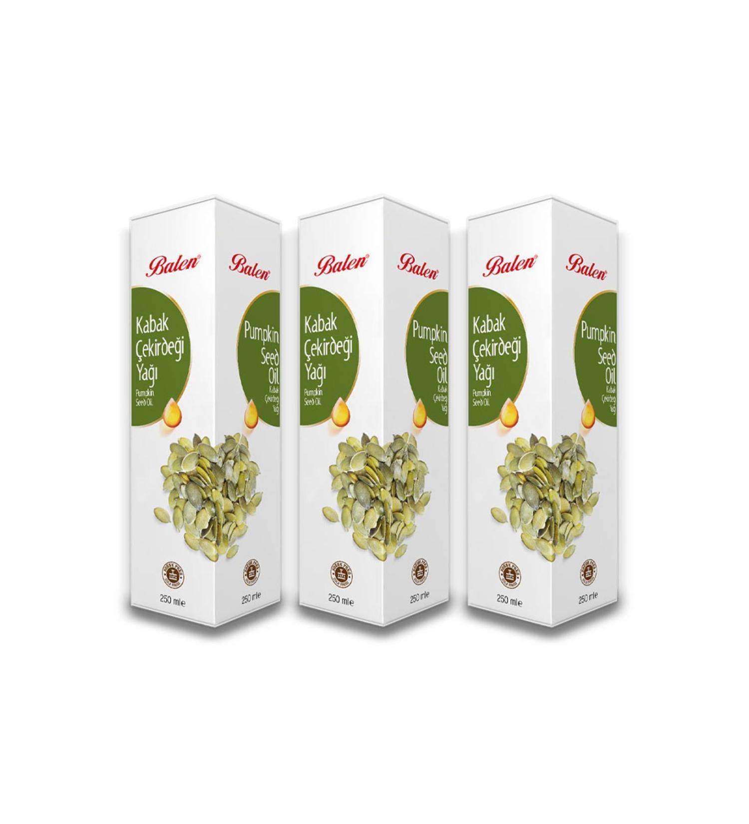 Balen Pumpkin Seed Oil Cold Pressed 250 ml 3 Pieces