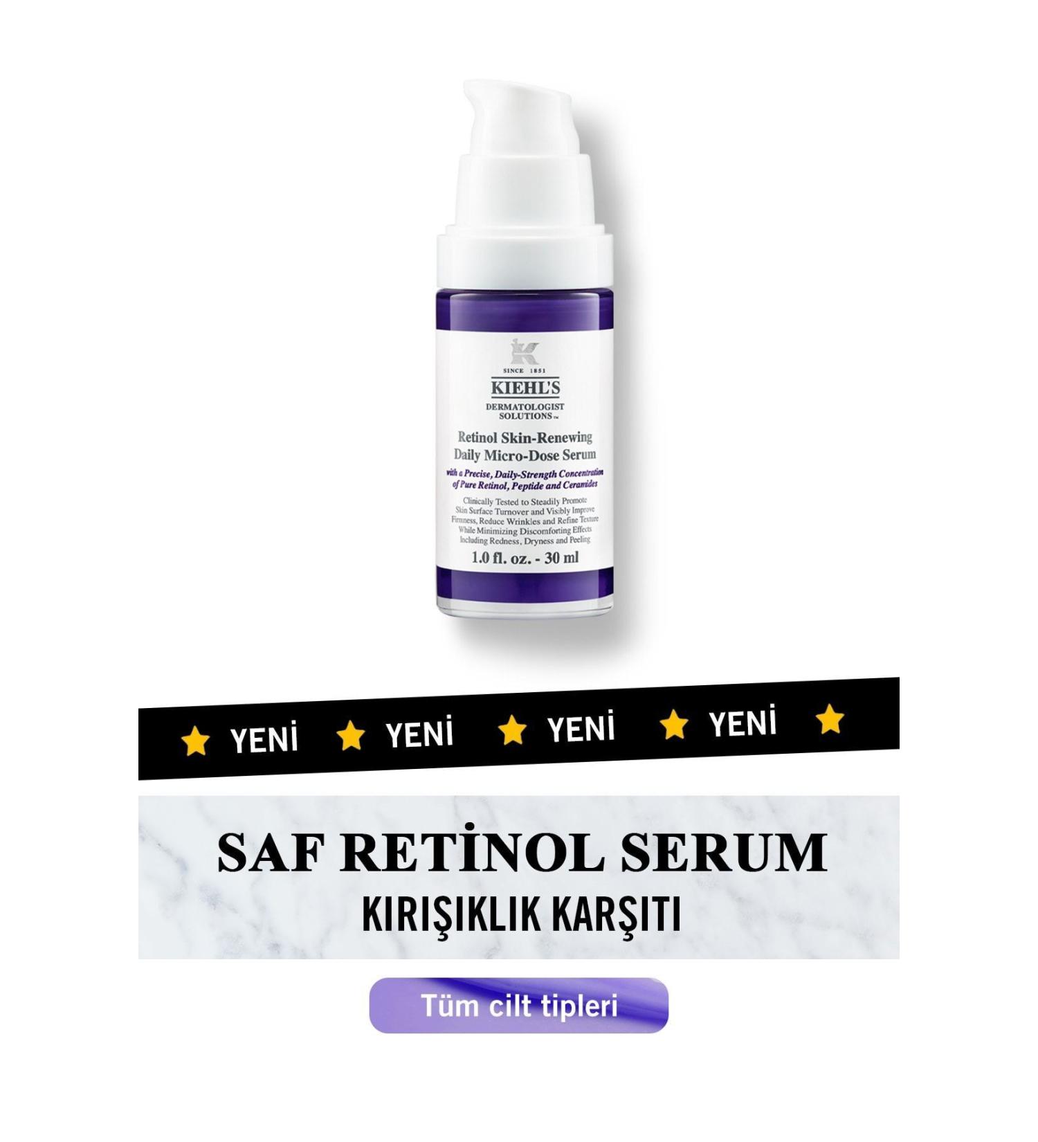Kiehl's Dermatologist Solutions Anti-Wrinkle Daily Serum with Retinol 30 ml - Buy Online on GoSupps.com