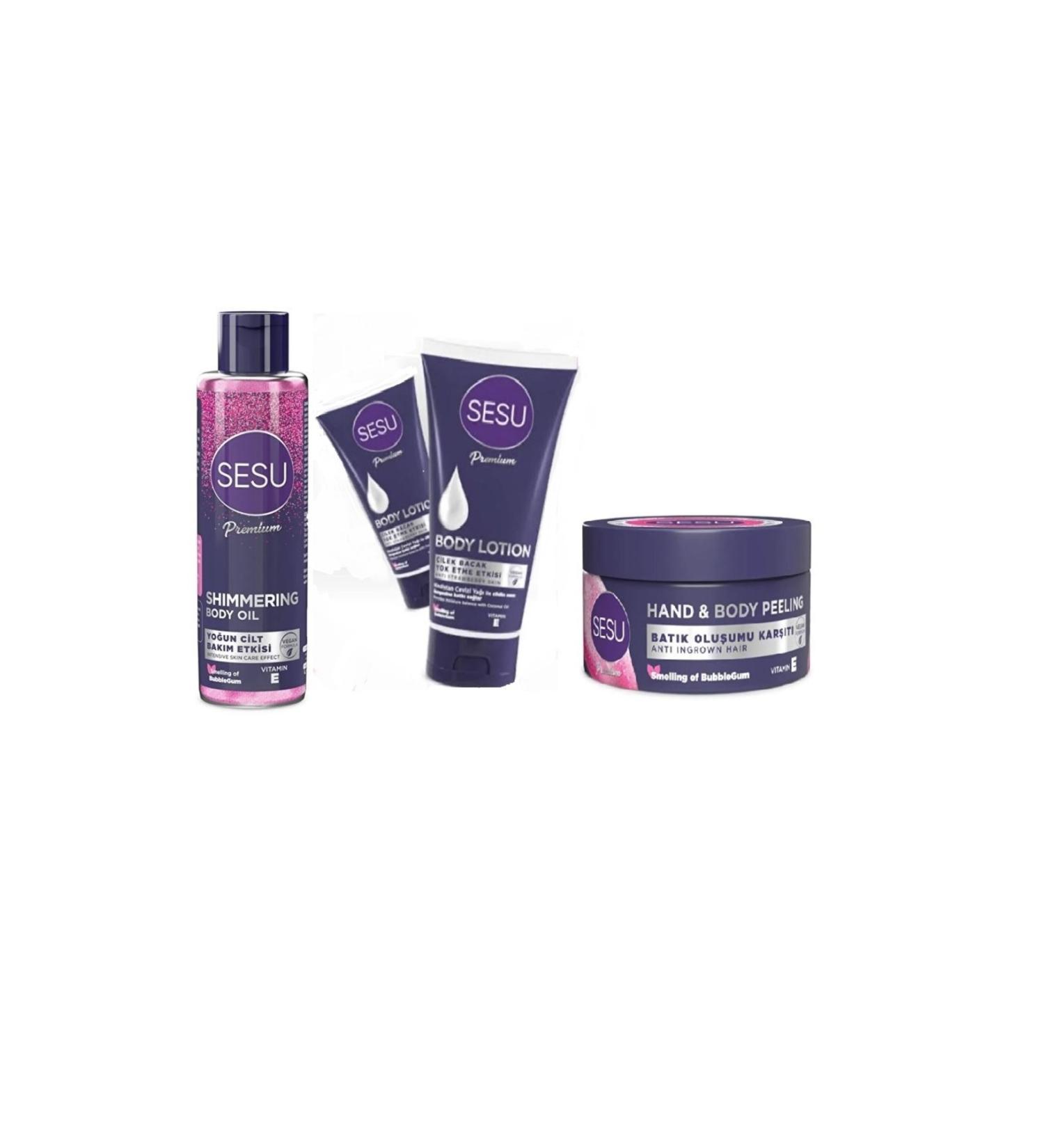 Sesu Care Oil + Peeling + Strawberry Leg Elimination Effect Lotion