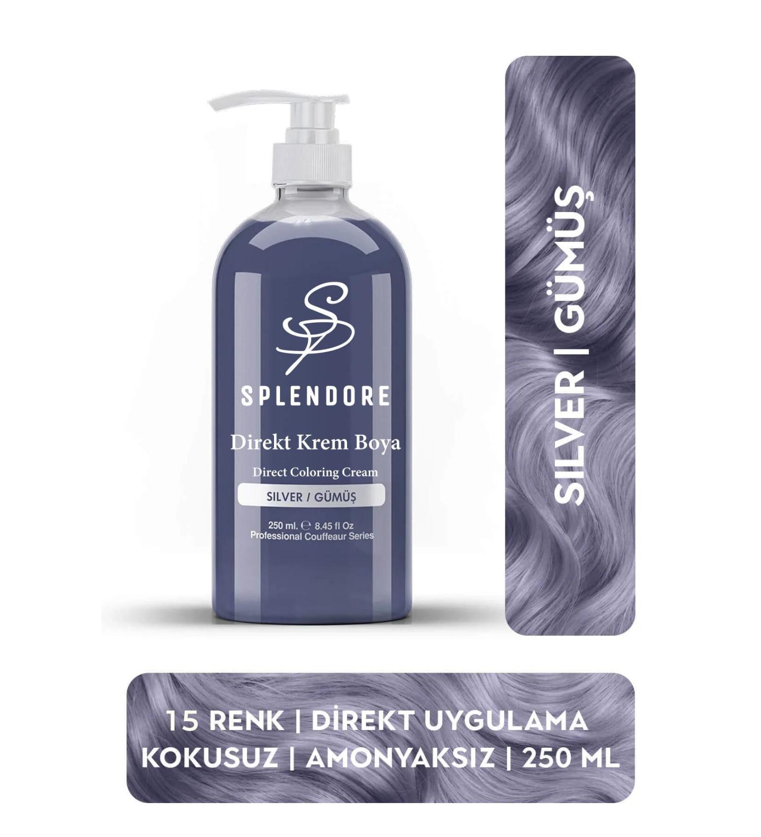 Splendore Silver Ammonia Free Color Hair Dye 250ML
