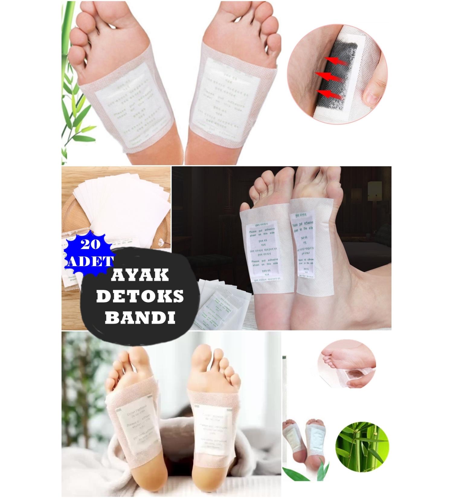 MUHEN 20 Professional Foot Mask Energy-Increasing Vigorous Awakening Foot Detox Band - Buy Online on GoSupps.com