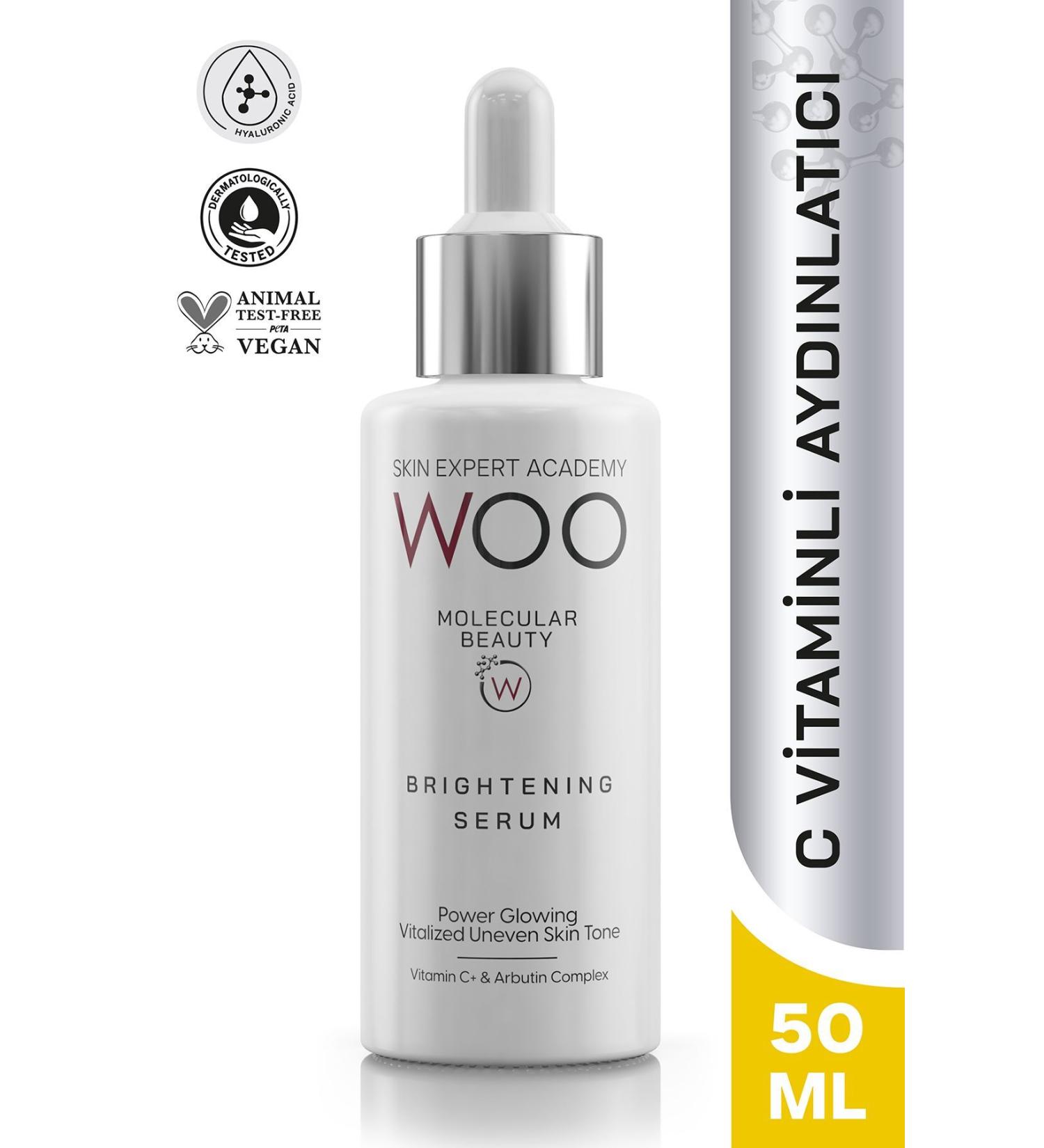 WOO Skin Expert Academy Vitamin C Brightening and Tone Equalizing Serum 50ml Anti-Stain (VIT C ARBUTIN PANTHENOL) - Buy Online on GoSupps.com