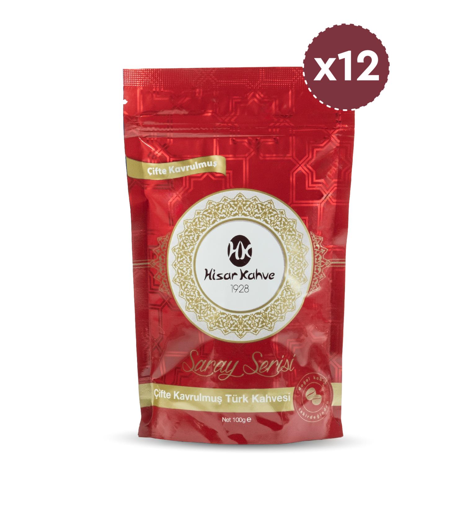 Hisar Coffee Hisar Saray Series Double Roasted 100g (x12) - Buy Online on GoSupps.com