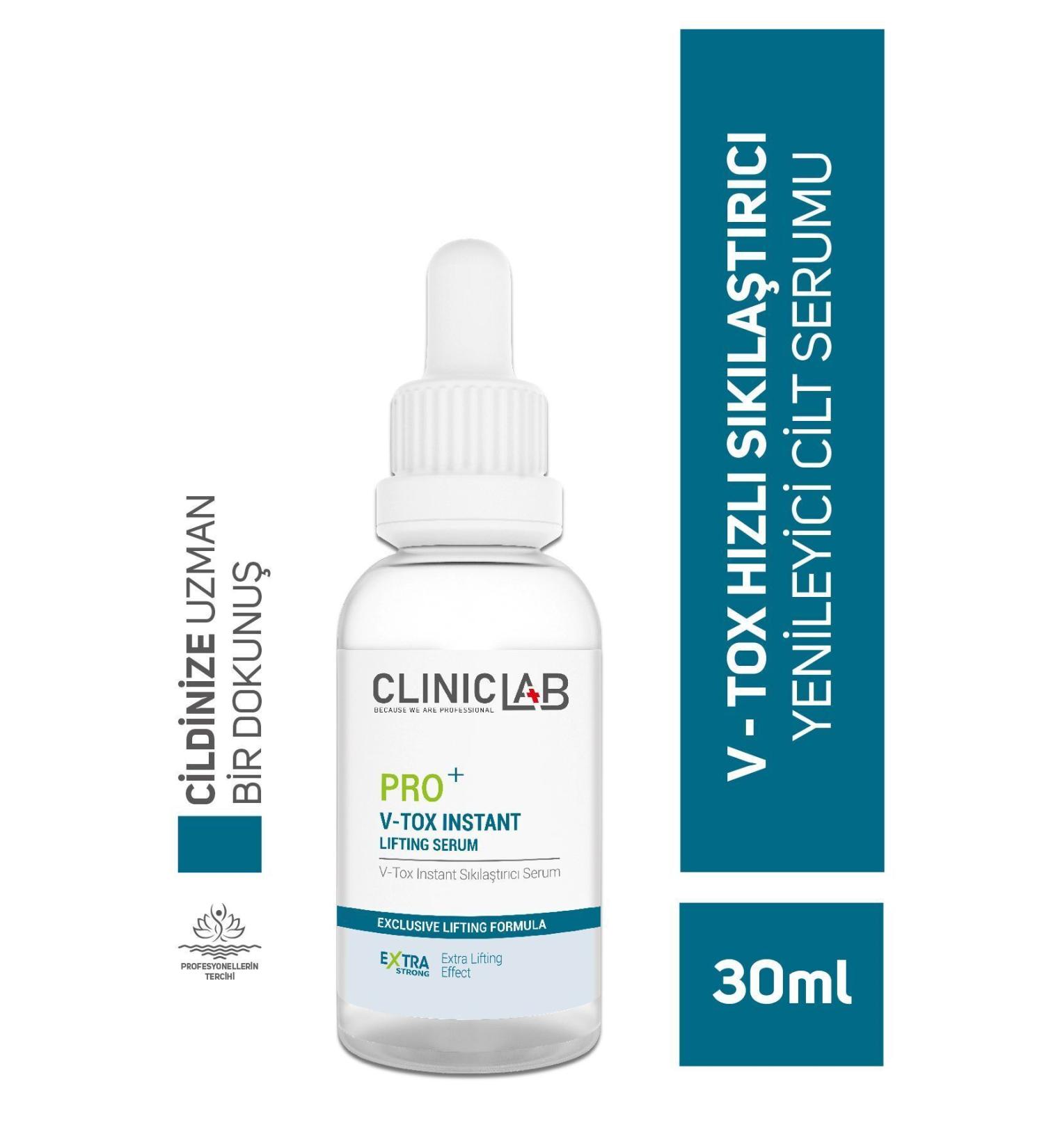 Cliniclab Pro+ V-Tox Instant Firming Serum 30 ml - Buy Online on GoSupps.com