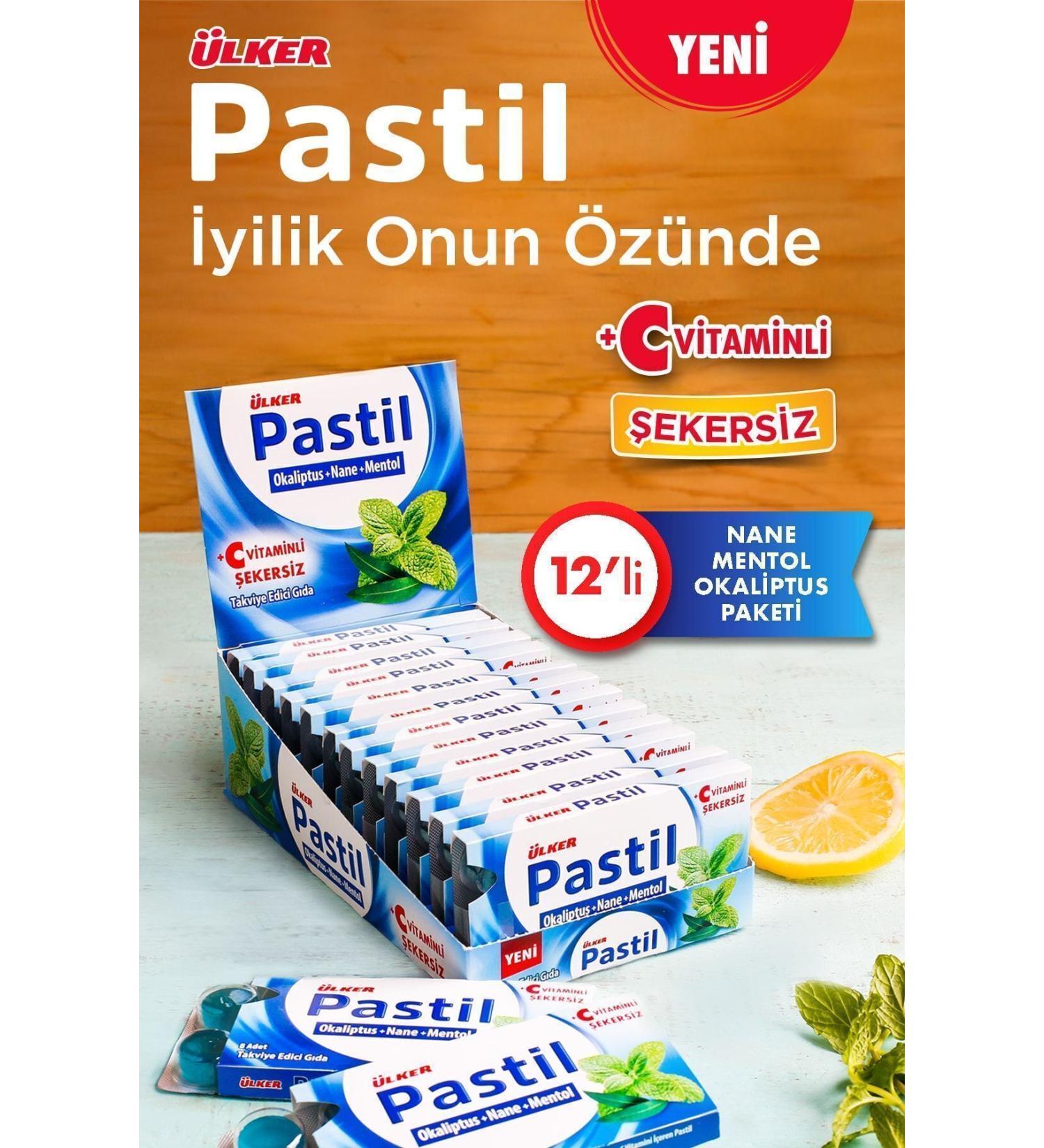 Ulker Pastil Eucalyptus&mint&menthol X12 Pieces