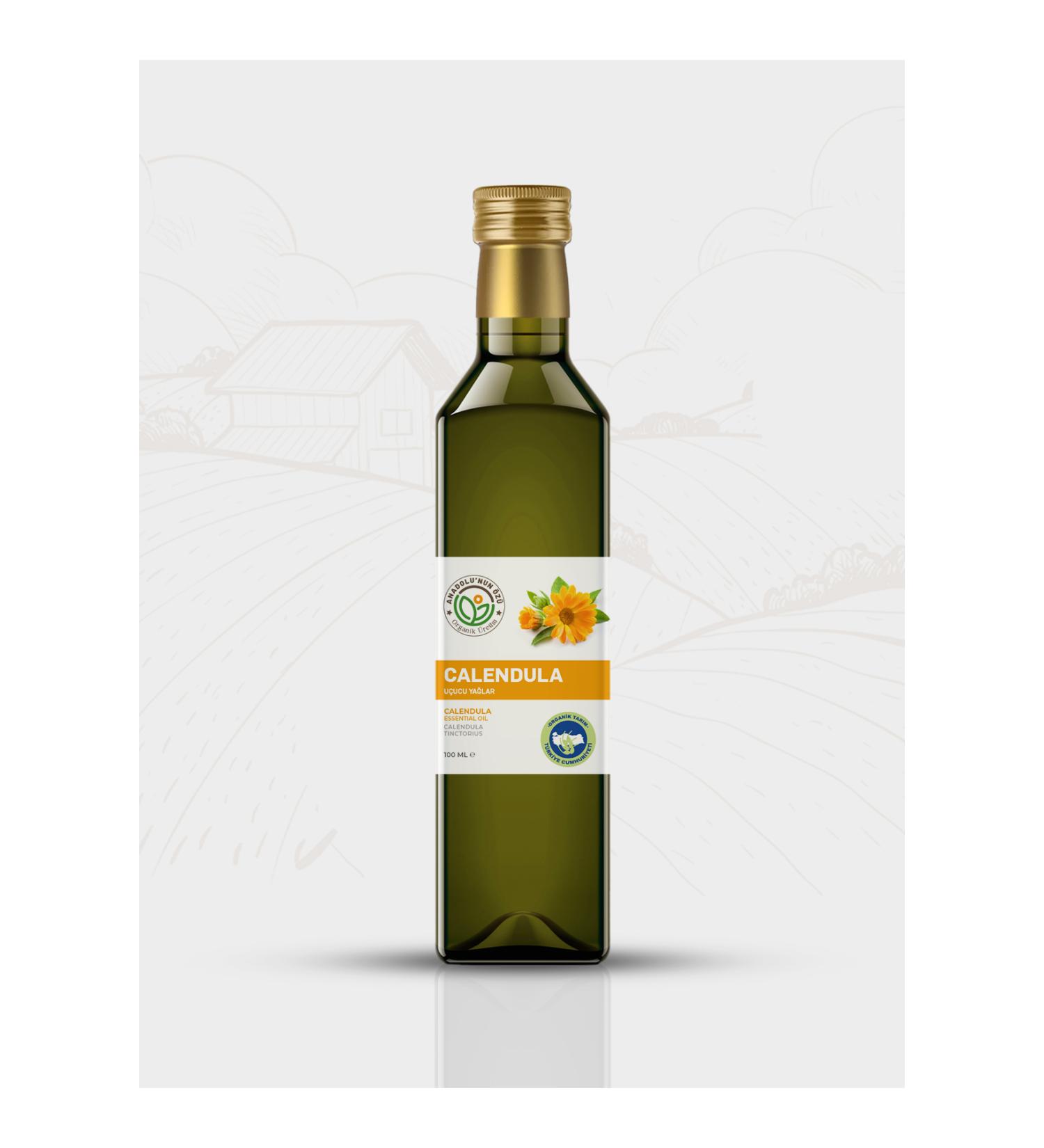 The essence of Anatolia organic production Organic Calendula Oil (with Olive Oil) ''100cc'' - Buy Online on GoSupps.com