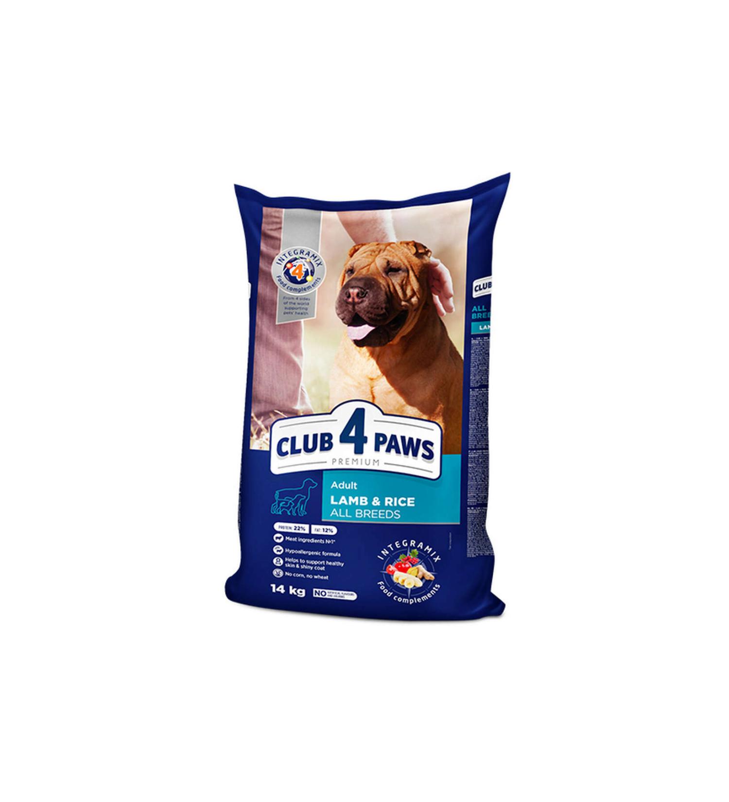 Club4Paws Premium Lamb Rice Adult Dog Food 14 Kg 430119