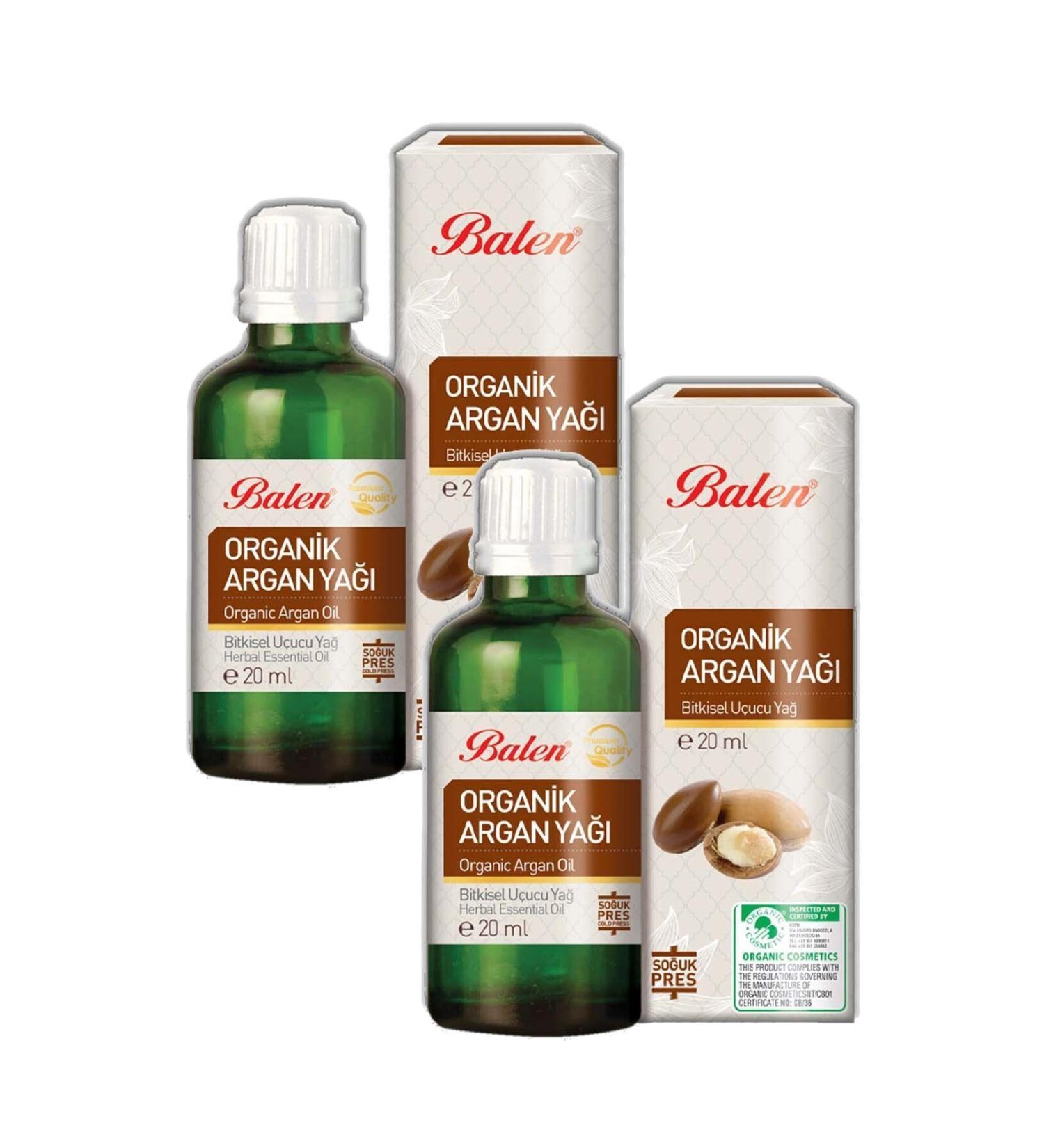 Balen Organic Argan Oil Cold Press 2 X 20 ml
