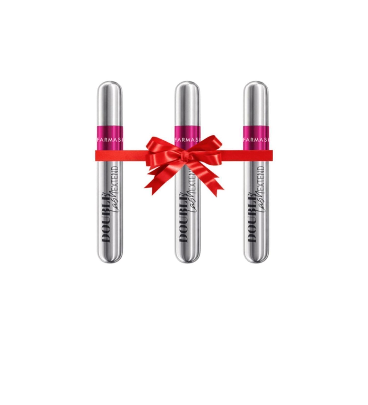 Farmasi Double Lash Extend Double Effect Mascara 12 Ml X 3 Pieces