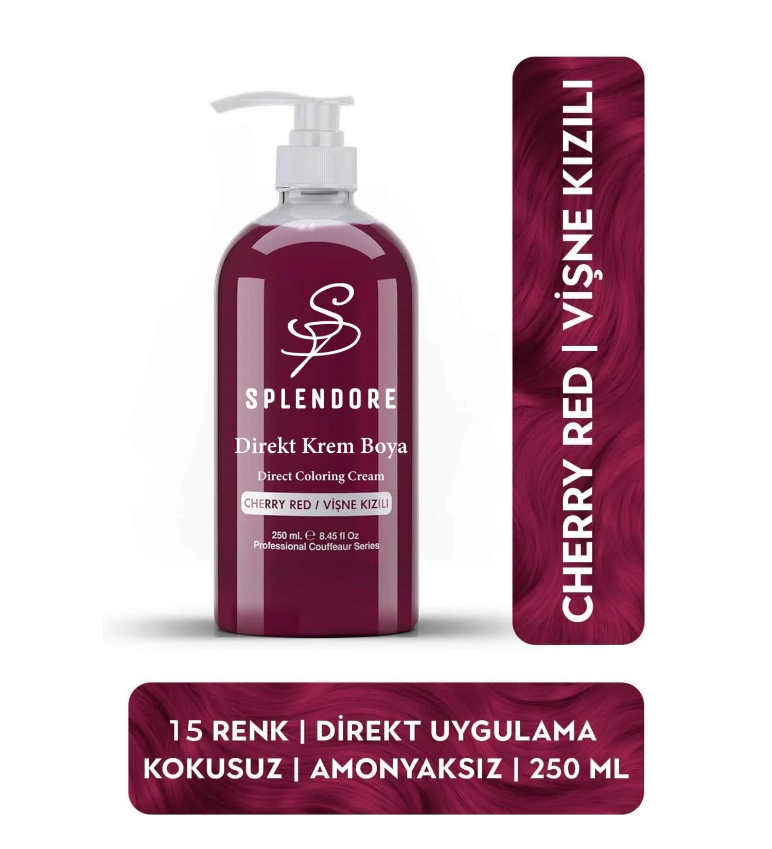 Splendore Cherry Red Ammonia Free Color Hair Dye 250ML