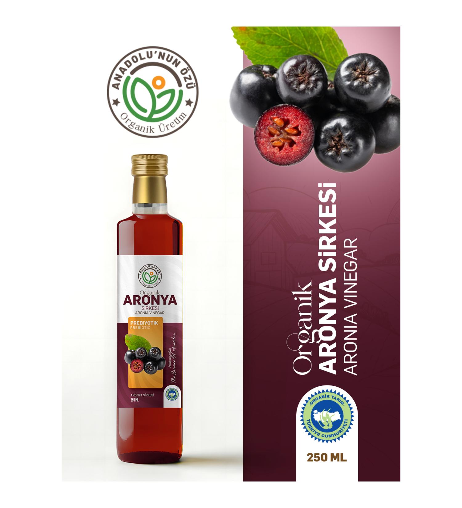 The essence of Anatolia organic production Organic Aronia Vinegar ''250ml''