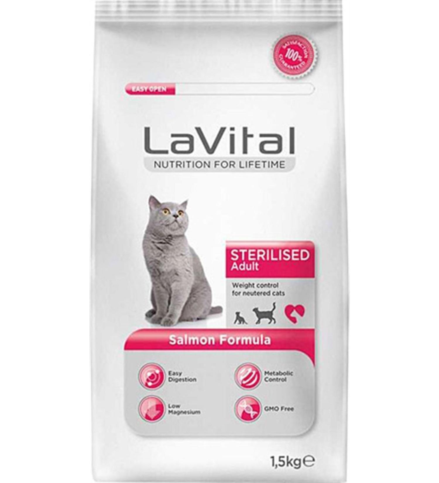 La Vital Sterilized Salmon Sterilized Cat Food 1.5 Kg