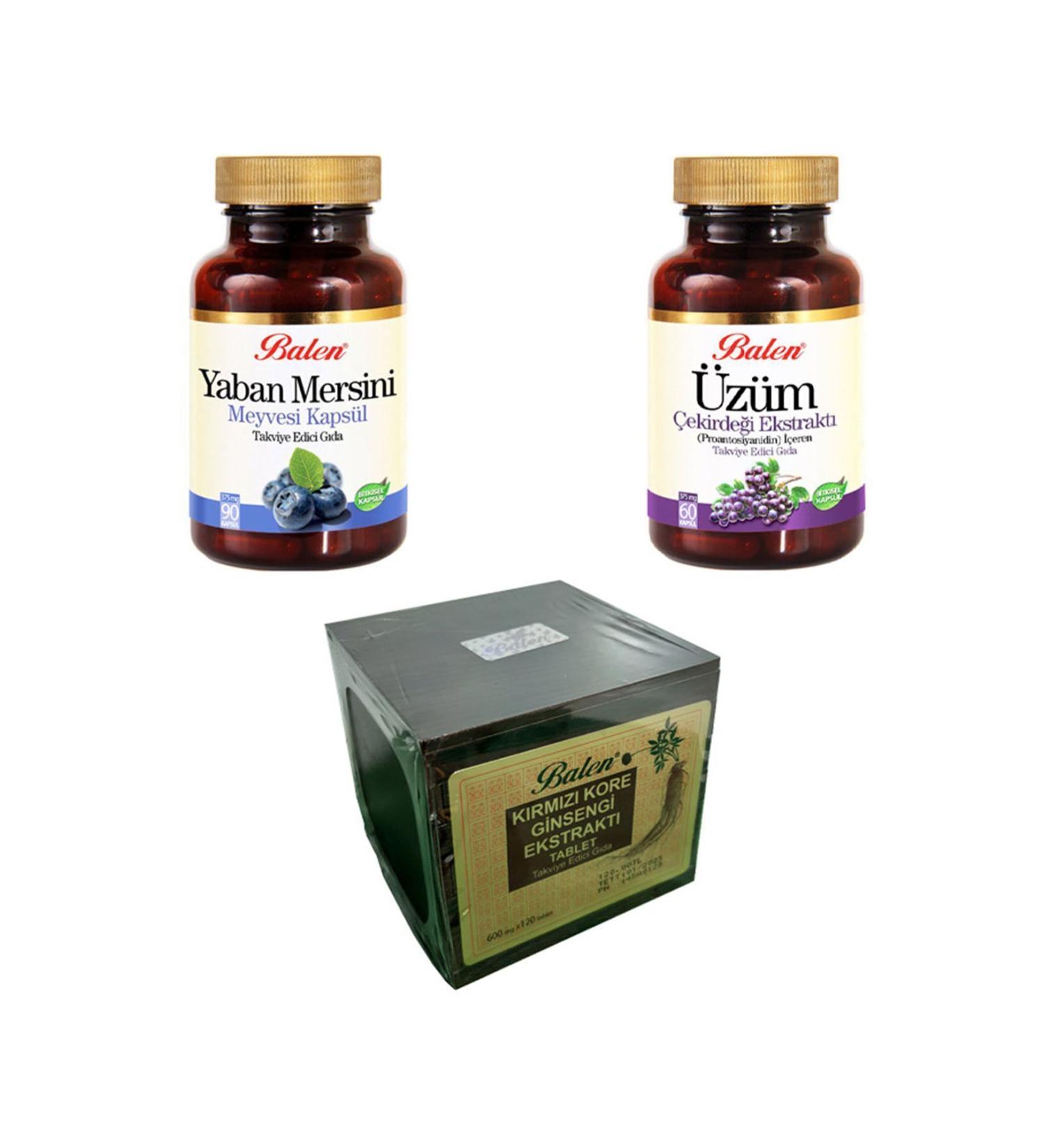 Balen Grape Seed Blueberry Red Korean Ginseng