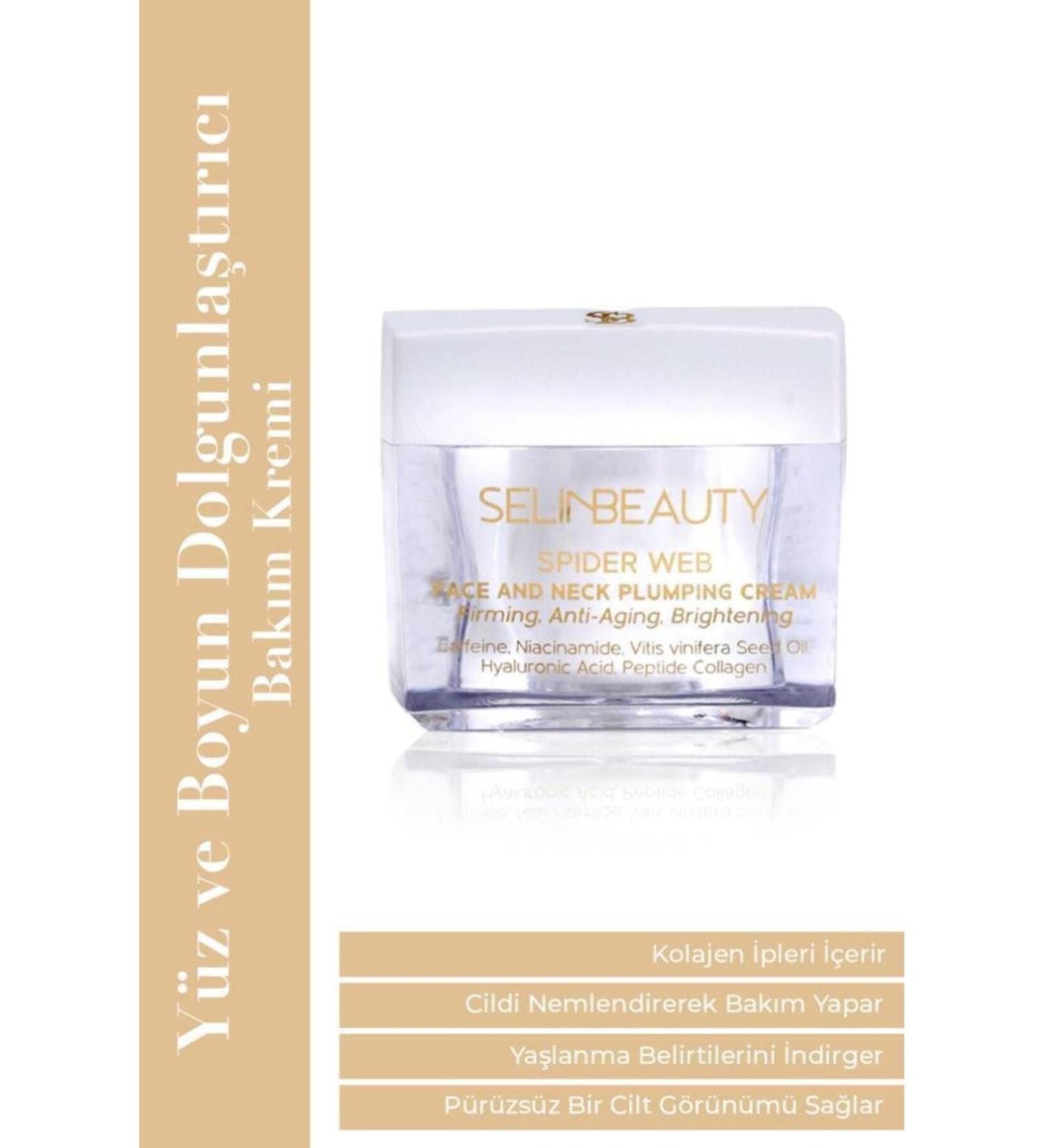 Selin Beauty Spider Web Face and Neck Plumping Care Cream 50 ml