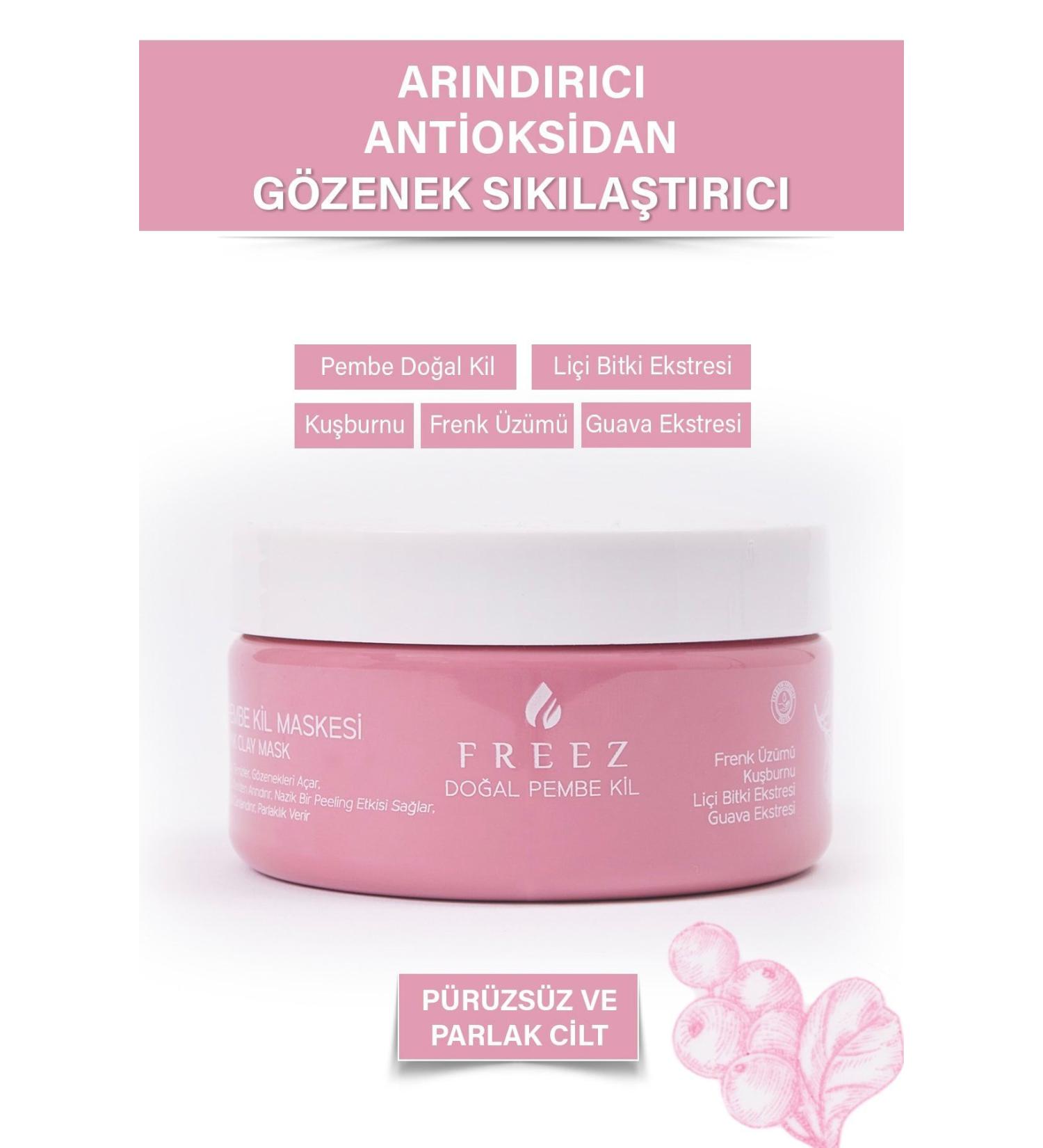 Freez Purifying Antioxidant Pink Clay Mask 250 Ml - Buy Online on GoSupps.com