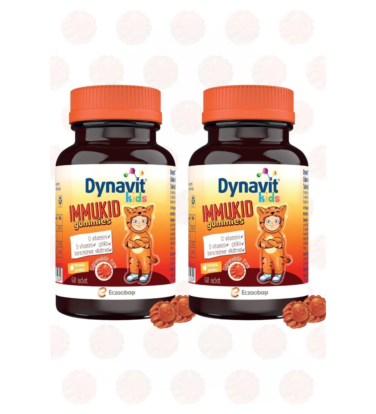 Dynavit Kids Immukid 60 Gummies 2 Pieces - Buy Online on GoSupps.com