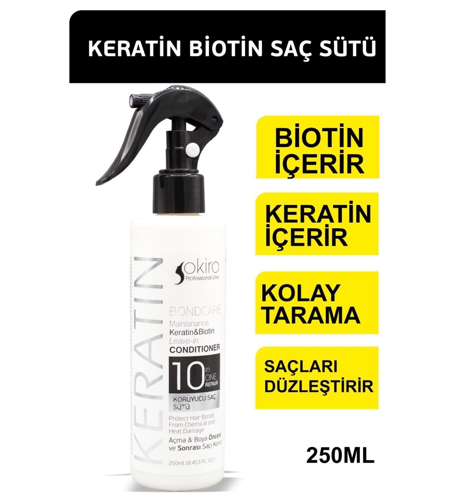 Okiro Keratin Essence Protective Hair Milk 250 ml - Buy Online on GoSupps.com