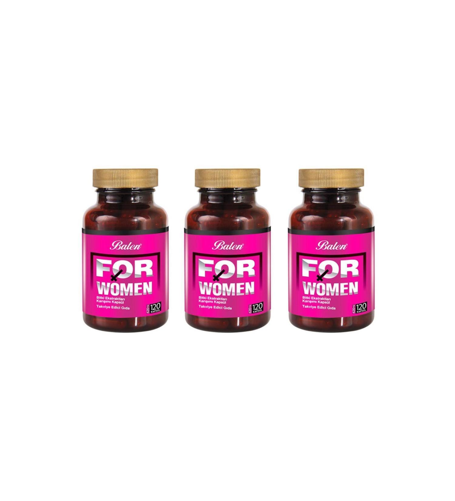 Balen For Women Herbal Mixture 620 Mg 120 Capsules X 3 Pieces