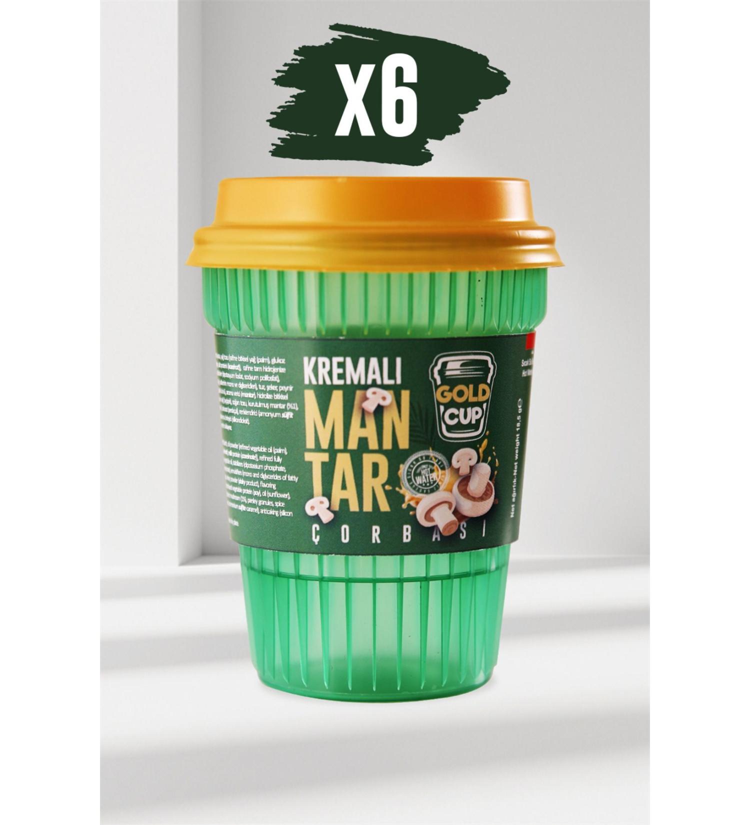 Gold Cup Drink Cream of Mushroom Soup 6 Pieces