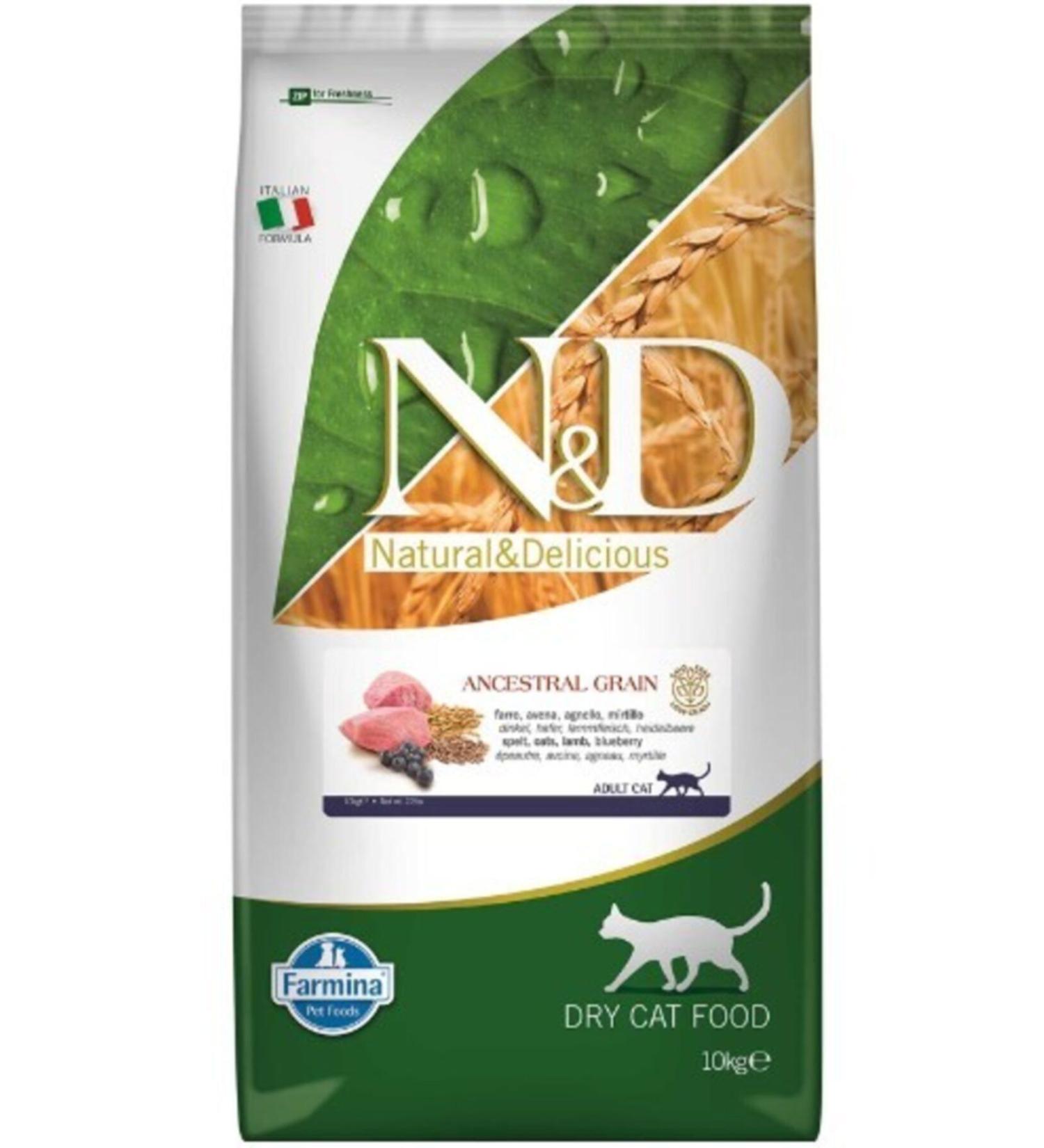 N & D Low Grain Lamb & Blueberry 10 Kg Adult Dry Cat Food