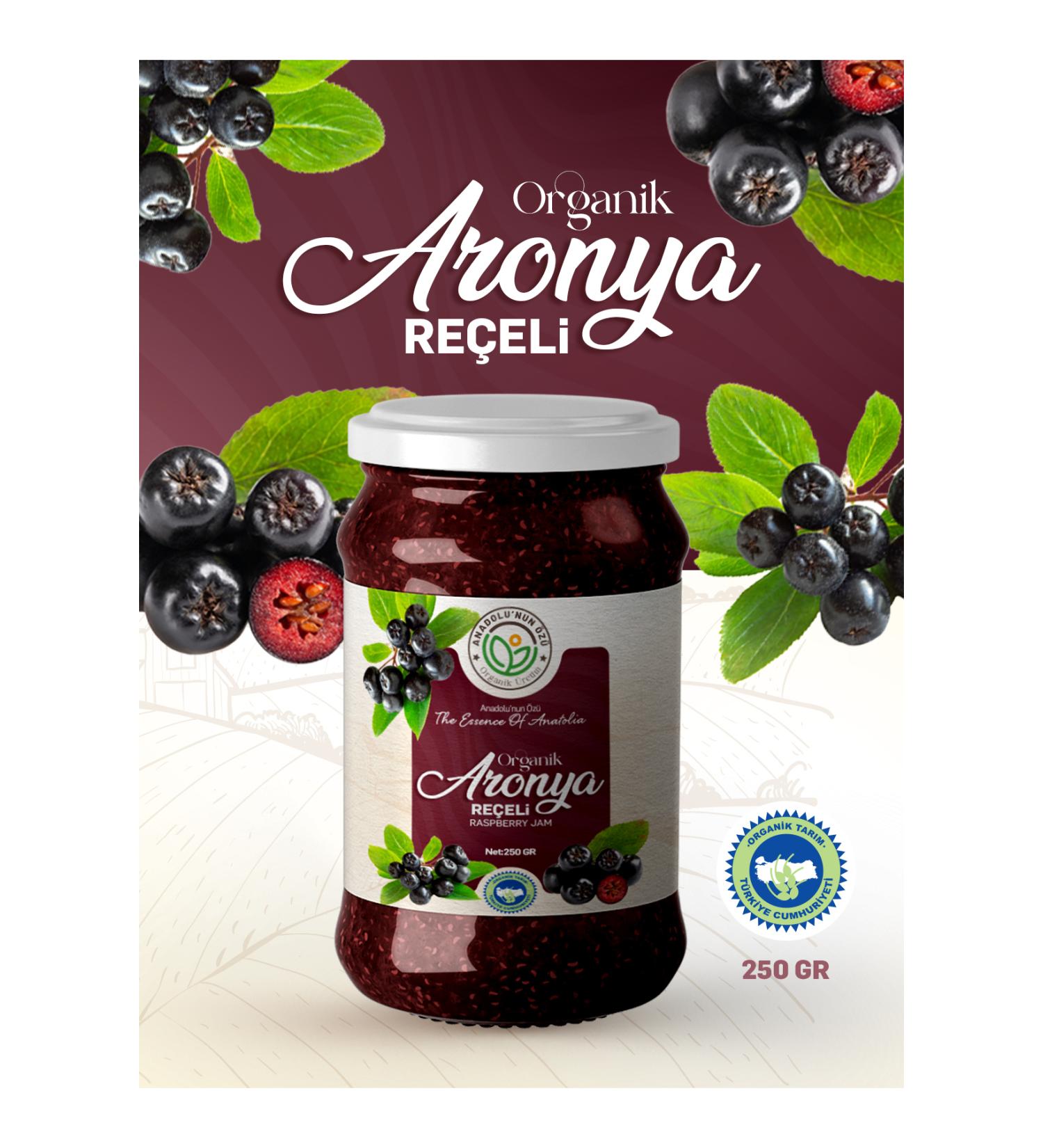 The essence of Anatolia organic production Organic Aronia Jam 250gr