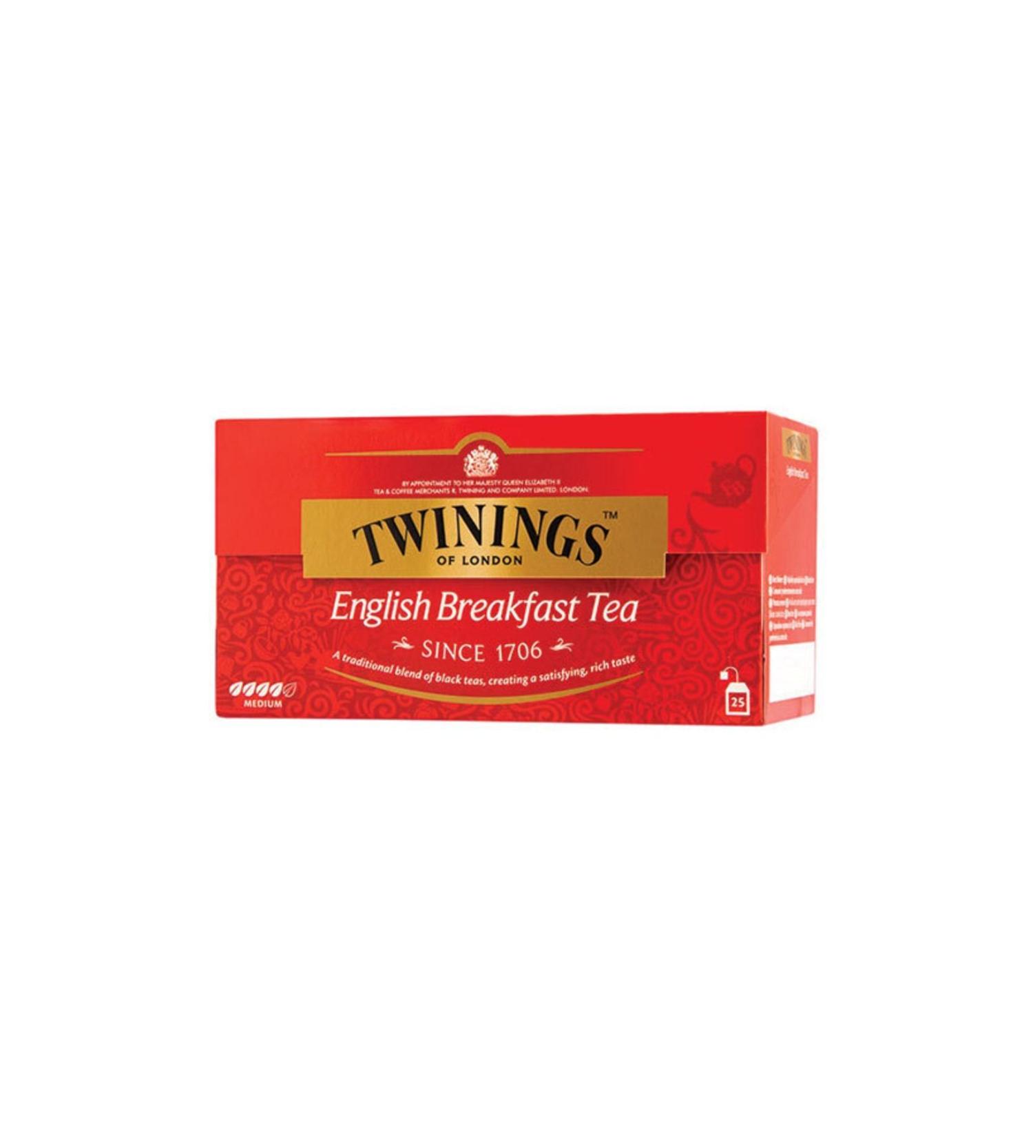 TWININGS BREAKFAST Twinings English Breakfast Tagged Tea Bags 25 Pk