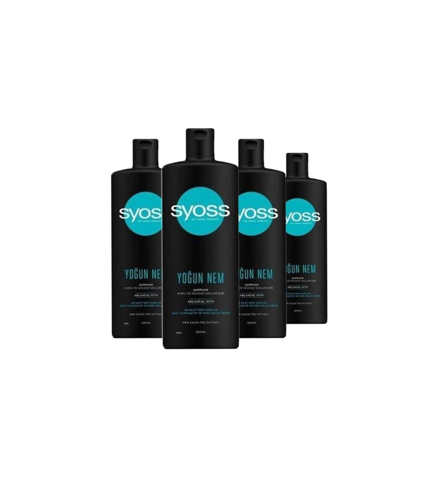 Syoss Intense Moisture Shampoo 500 Ml X 4