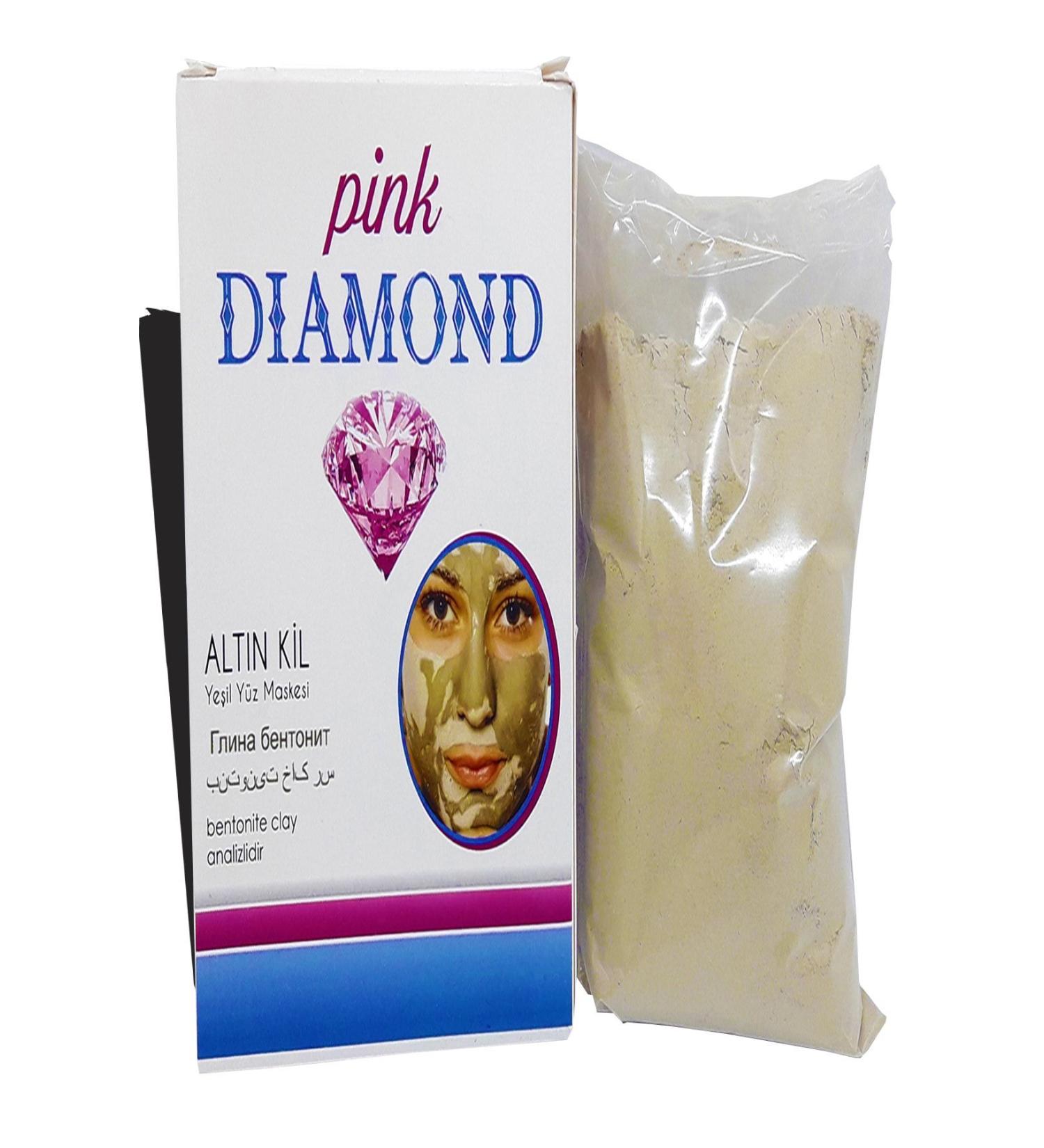 pink diamond Gold Clay Green Face Mask-200gr.