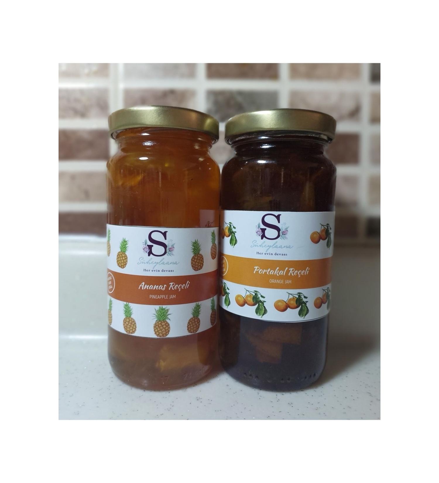 Suheylaana Natural Pineapple Jam 300 Grams And Natural Orange Jam 300 Grams