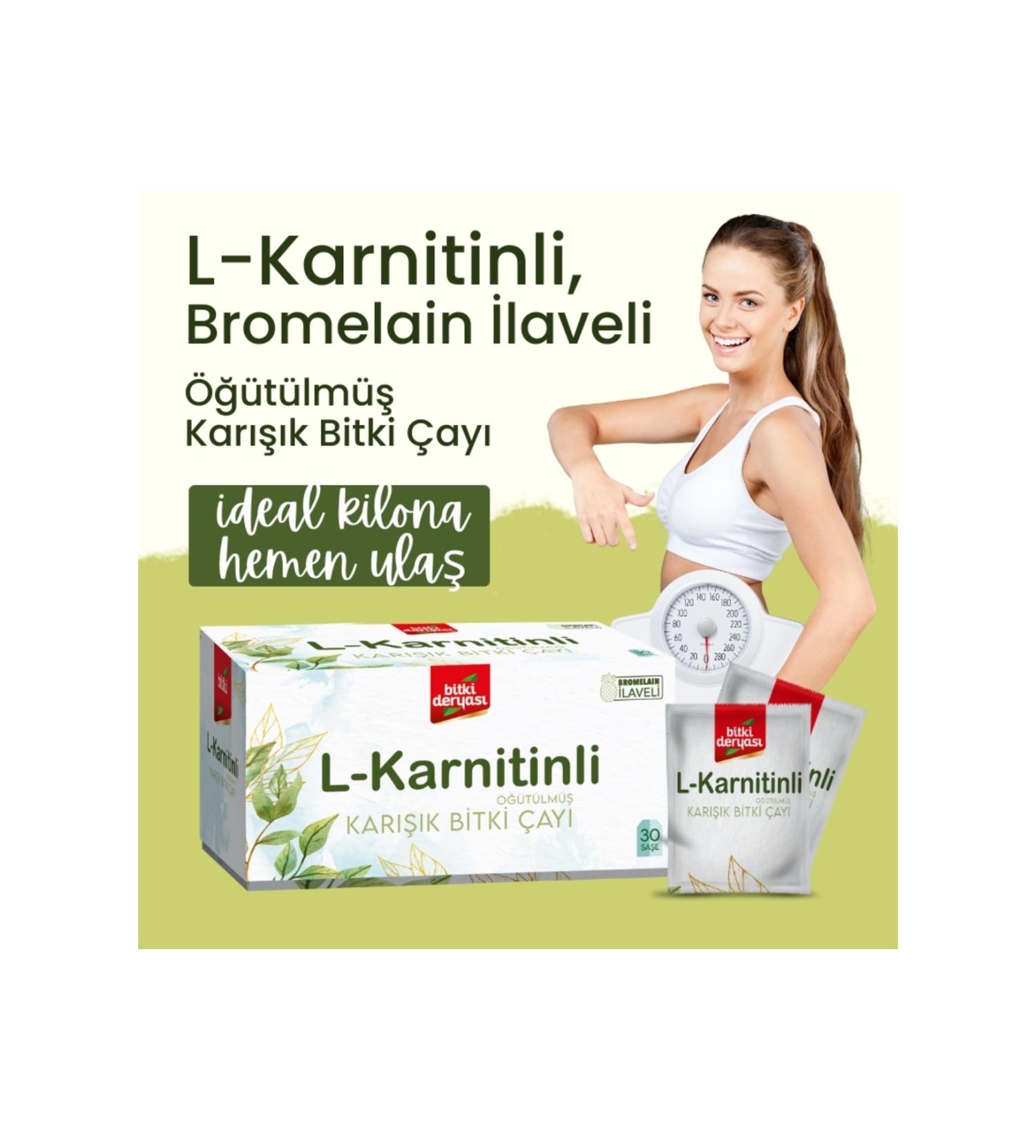 HERB DERYASI L-Carnitine Bromelain and Magnesium Added Ground Mixed Herbal Tea - Buy Online on GoSupps.com