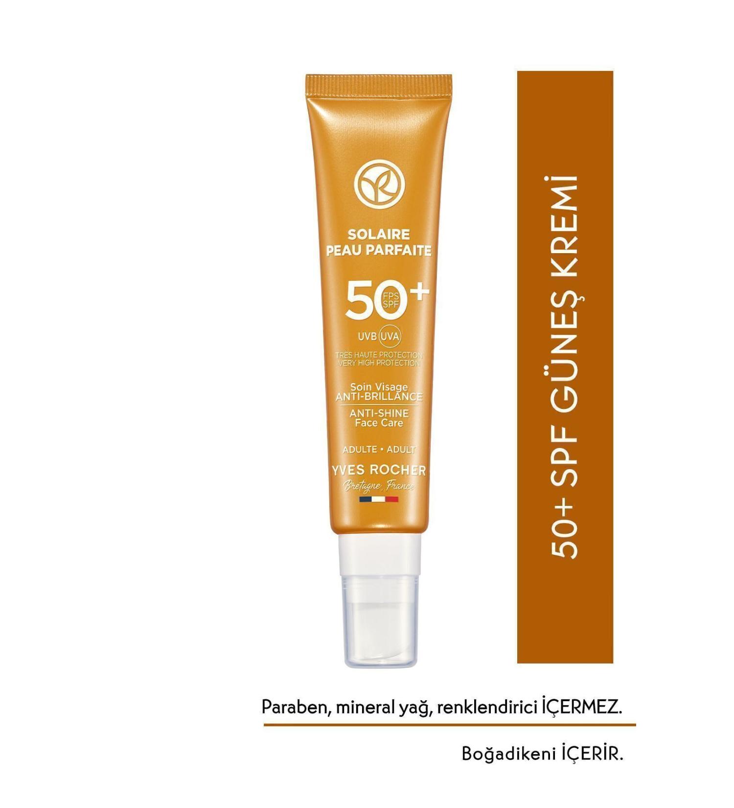 Yves Rocher Face Sun Cream - SPF 50+ - Anti-Shine / Solaire Peau Parfaite-40 ml