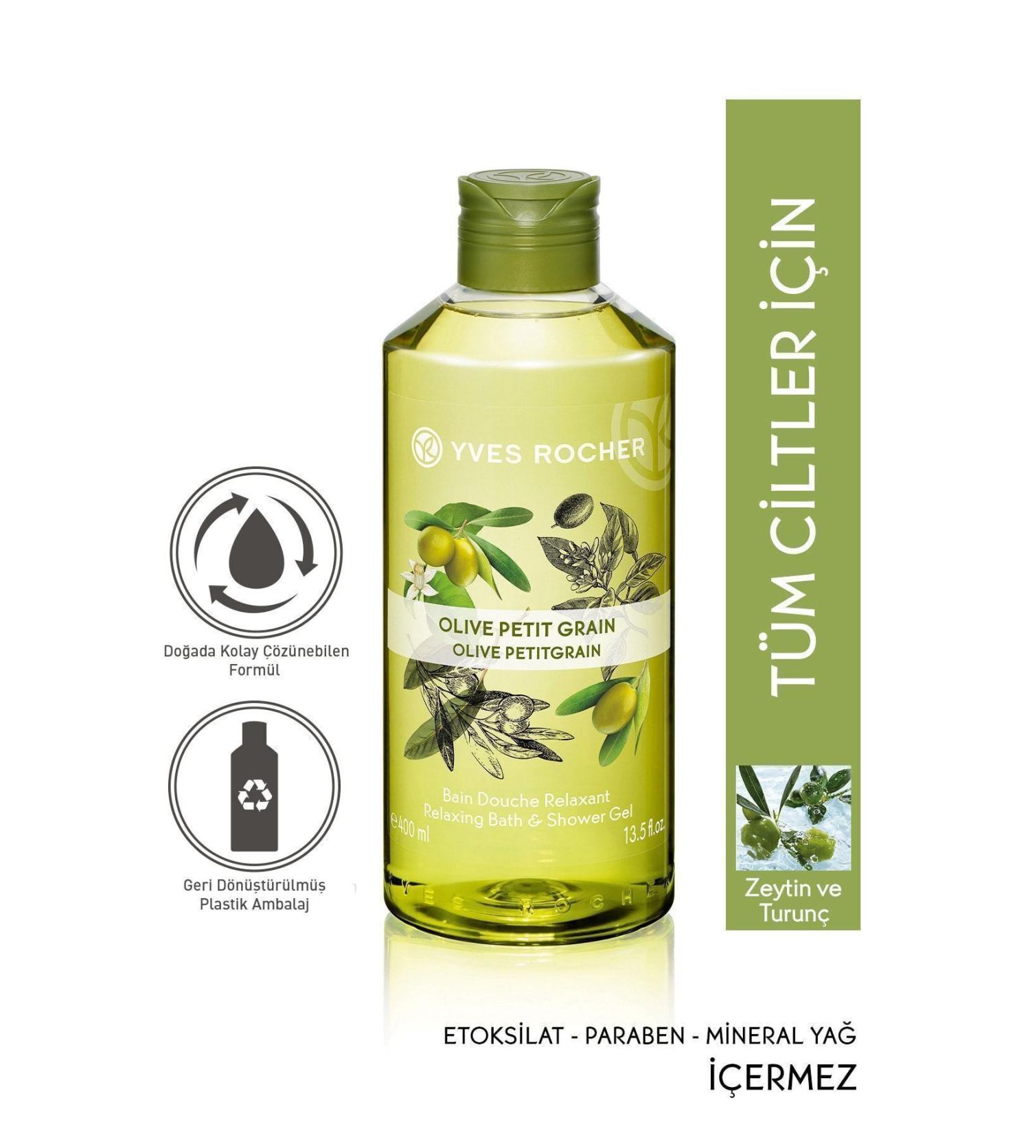 Yves Rocher Moisturizing Shower Gel - Refreshing Olive Citrus - 400ml-5936