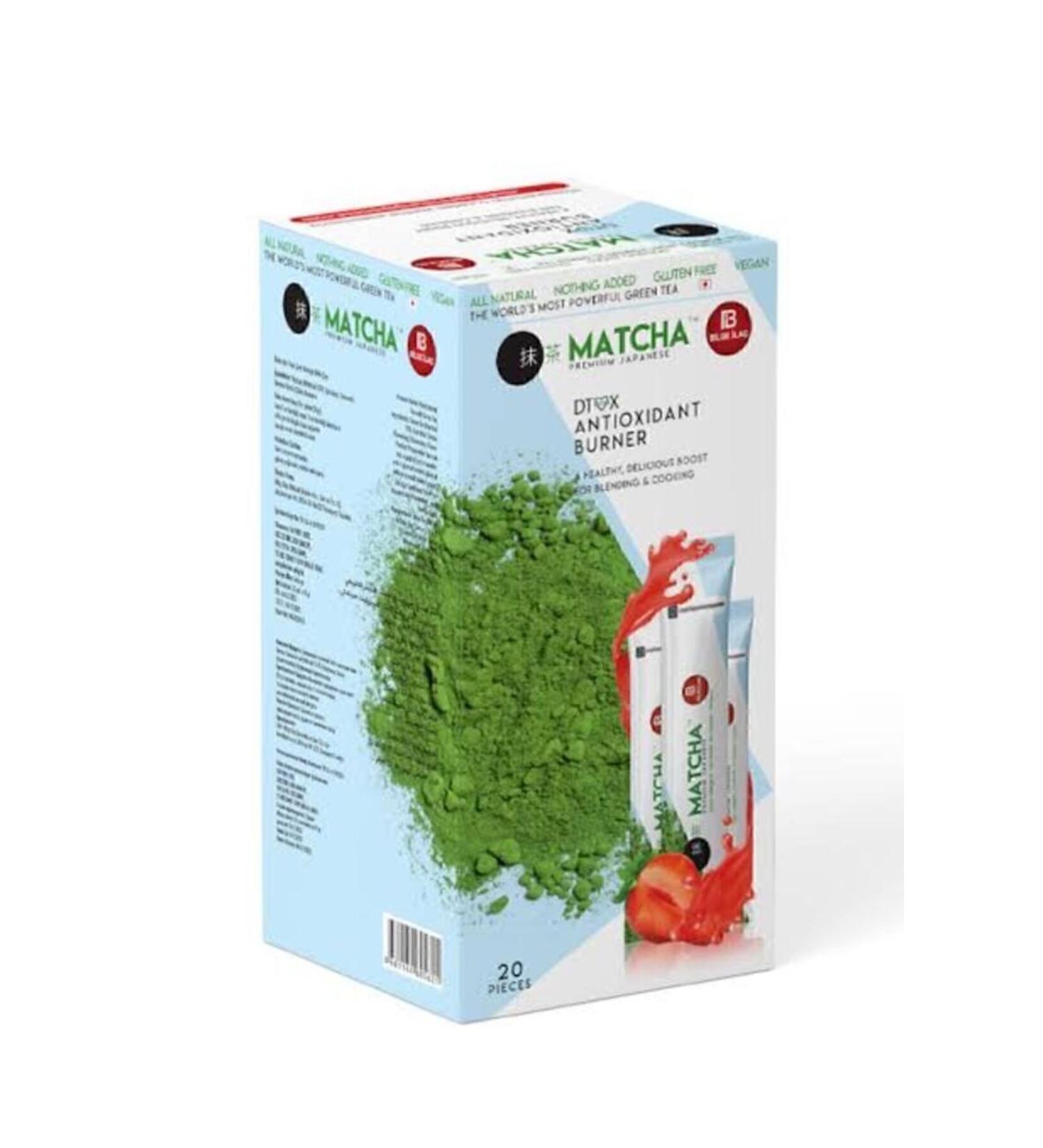 Bilge la Matcha Premium Japanese Maca Strawberry Flavored Detox Tea