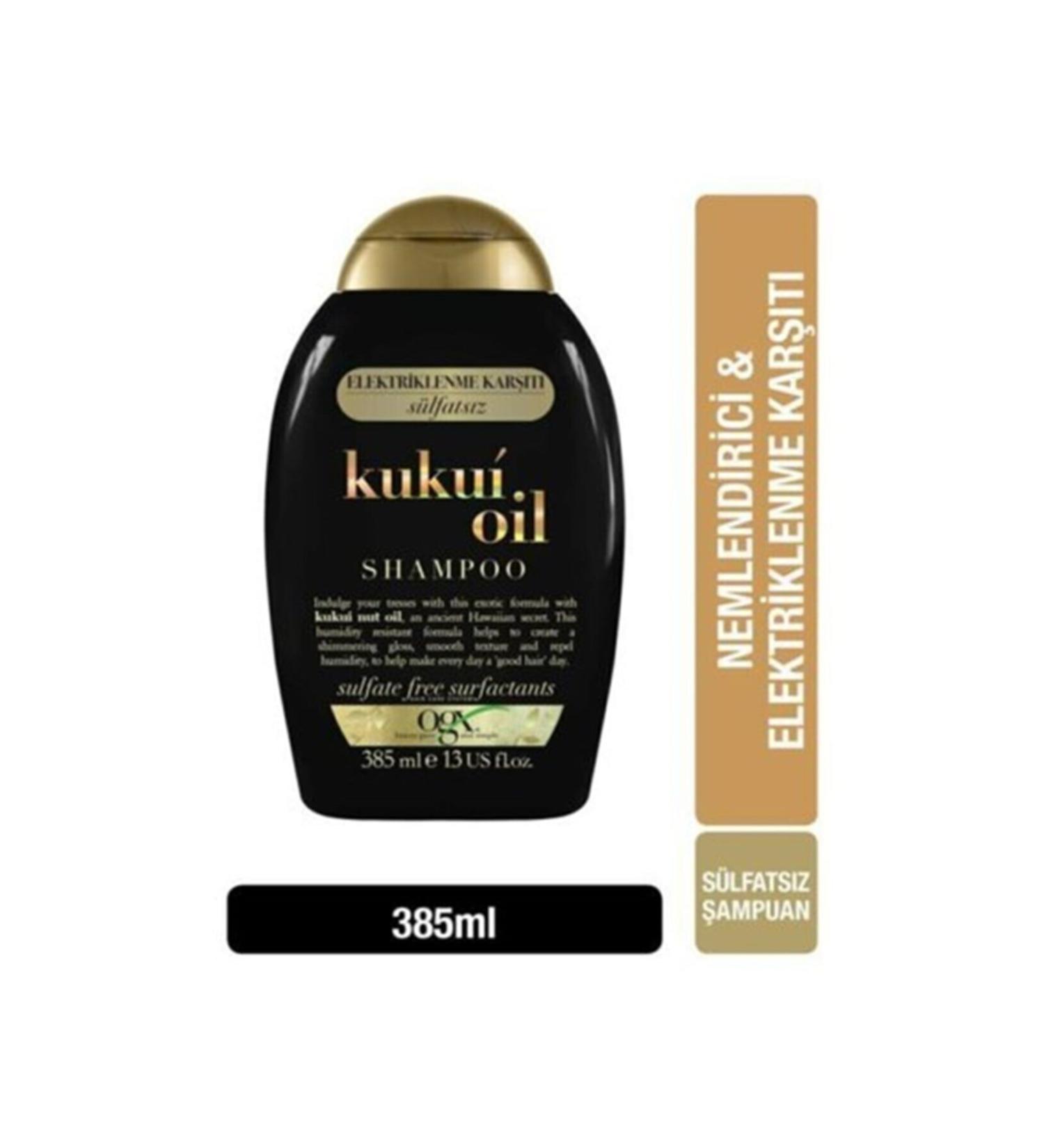 adimu Ogx Kukui Oil Sulfate Free Shampoo 385 Ml