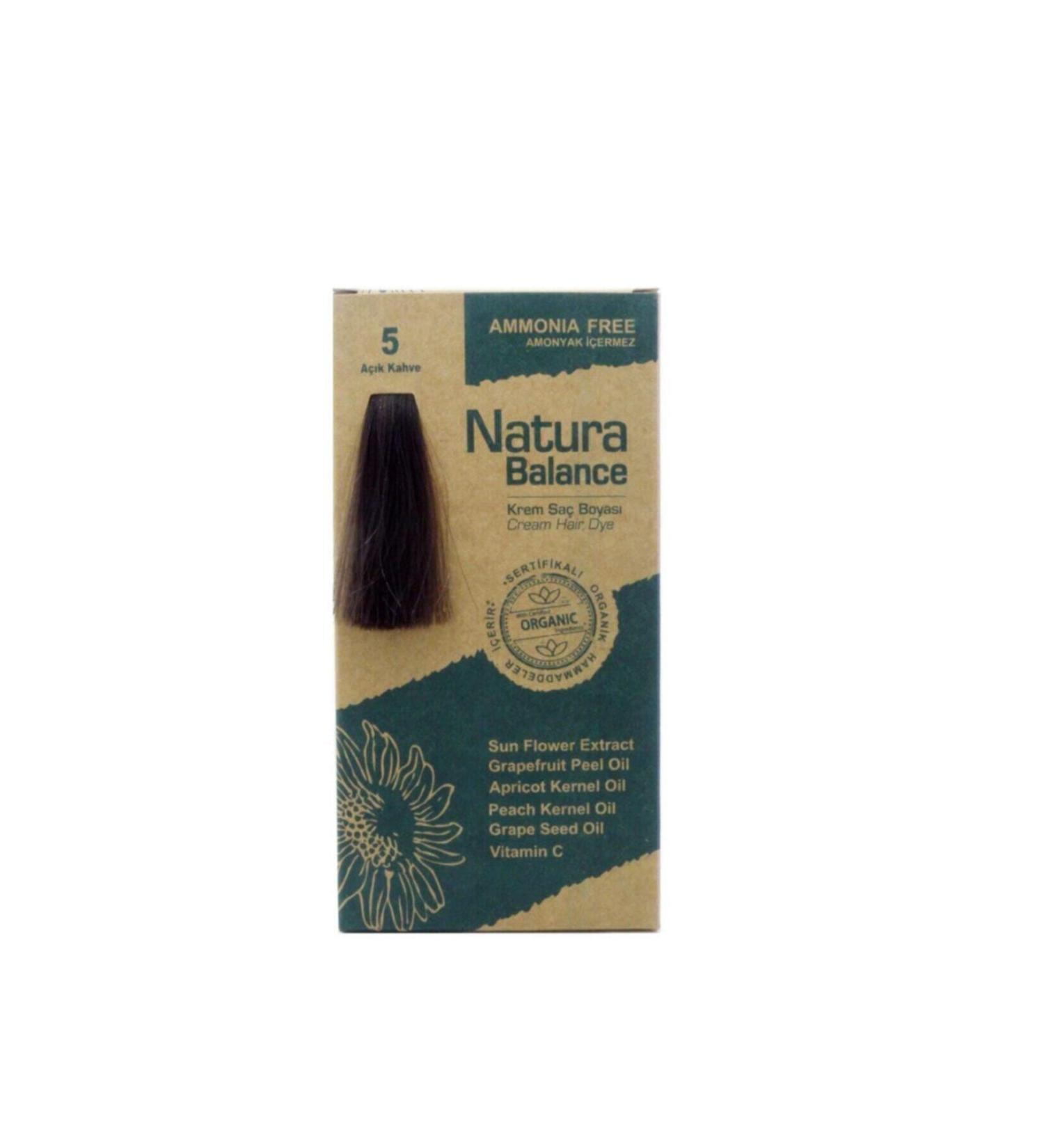 NATURABALANCE Hair Dye Organic No 5 Light Brown
