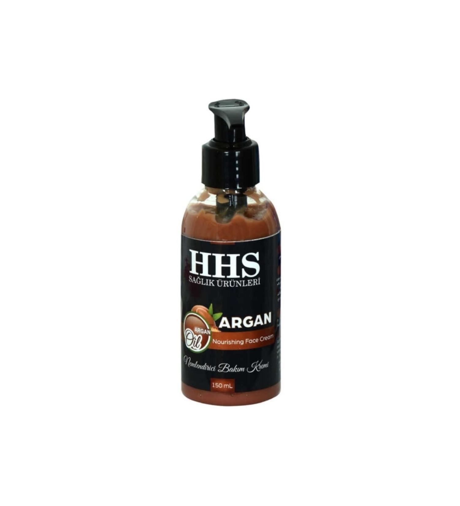 Hhs Argan Oil Moisturizing Hand Face and Body Care Cream 150 ml - Buy Online on GoSupps.com