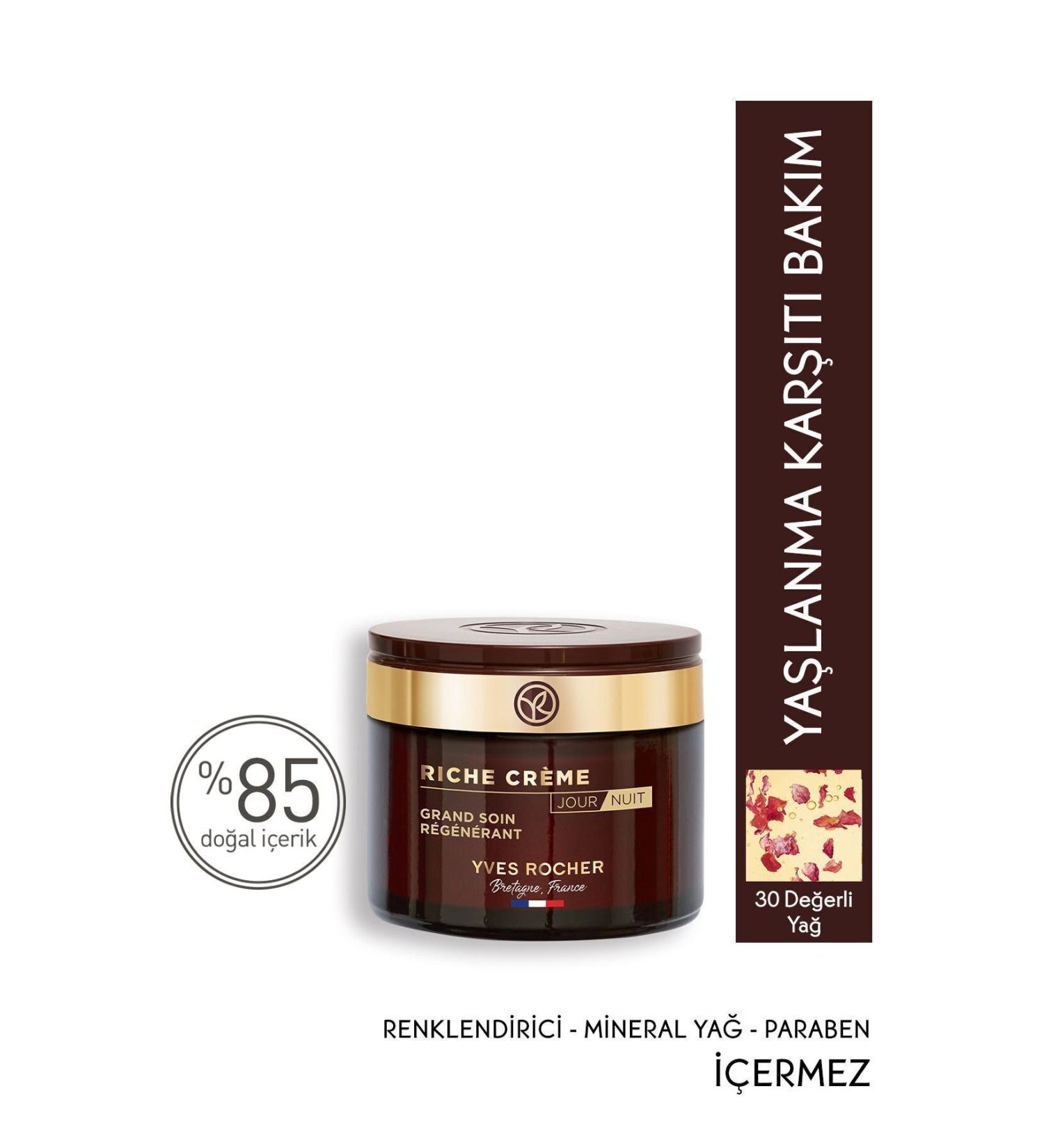 Yves Rocher Nourishing Anti-Aging Precious Oil Care Riche Cr me-vitamin A&vitamin E-concentrate Cream-75 ml - Buy Online on GoSupps.com