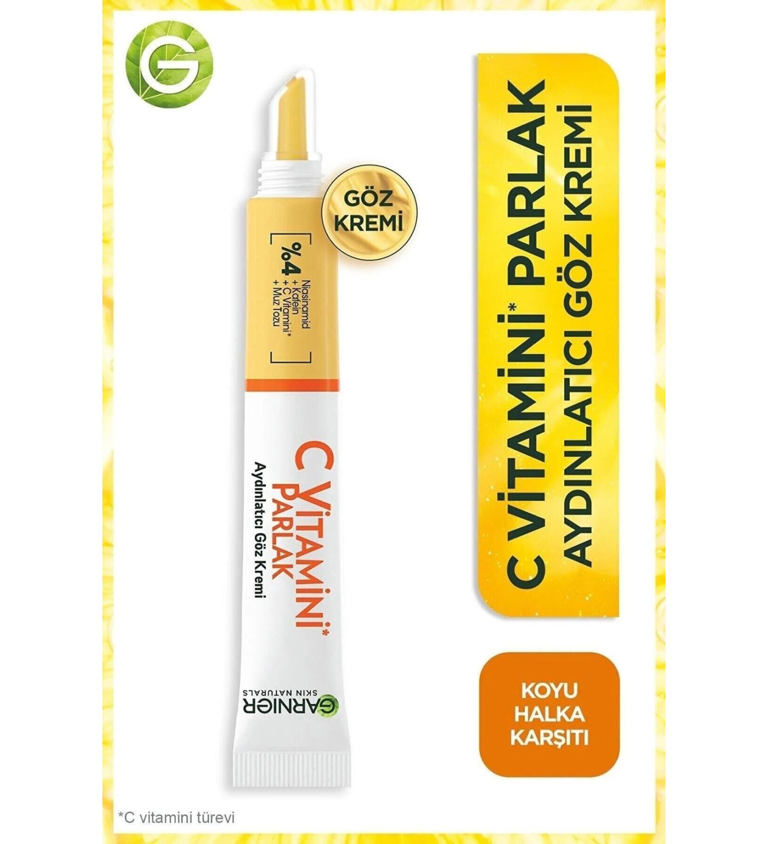 Garnier VITAMIN C SKIN TONE EQUALIZING RENEWING AND BRIGHTENING EYE CREAM 15ML KEYON423 - Buy Online on GoSupps.com