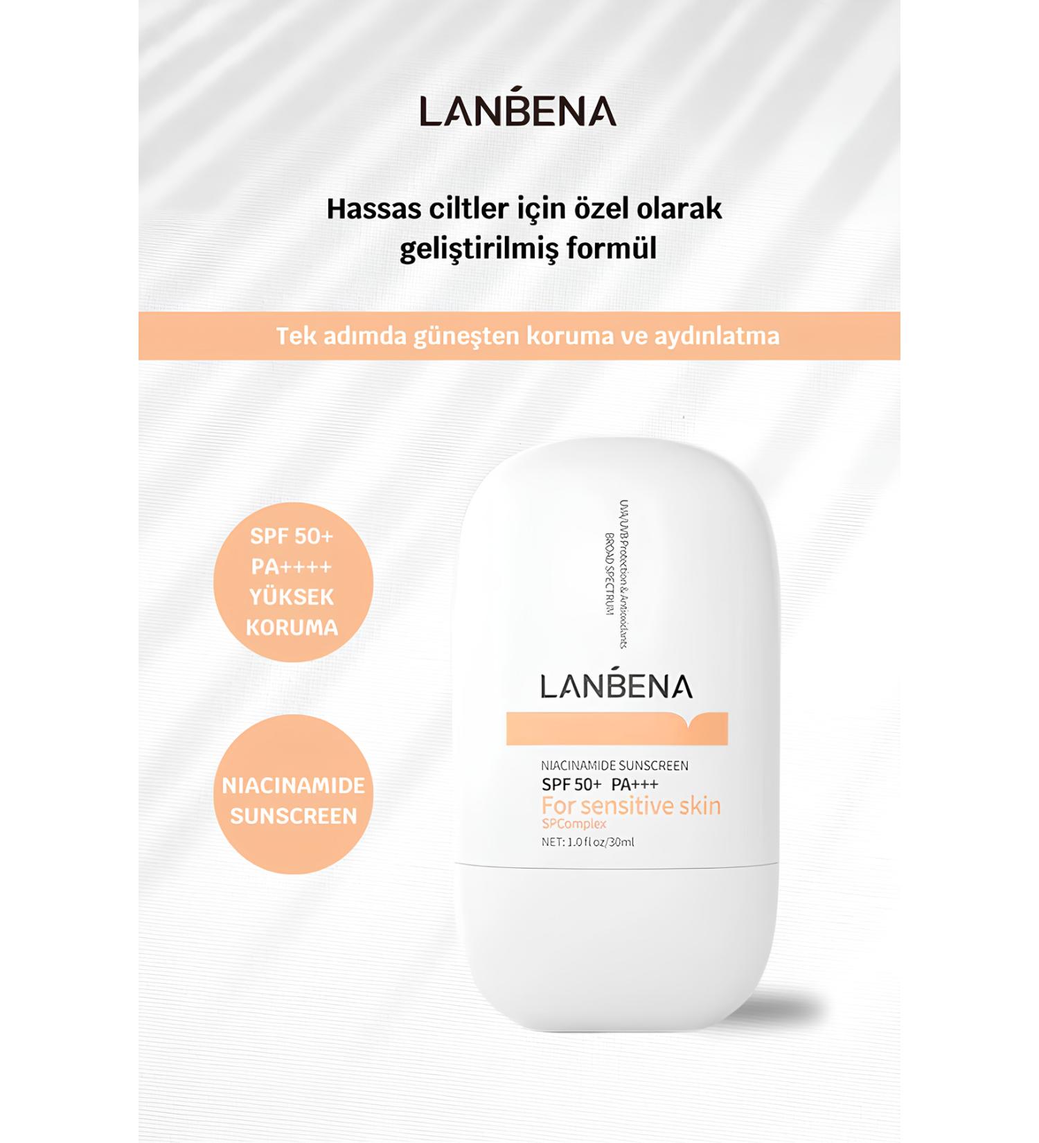 LANBENA Niacinamide Sunscreen SPF 50+ PA+++ Sunscreen - Buy Online on GoSupps.com