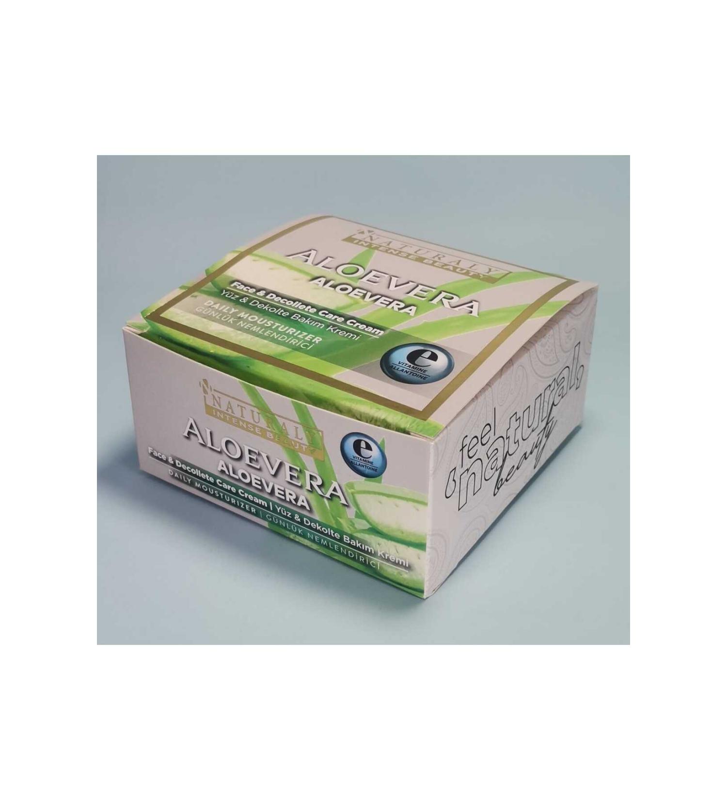 naturaly ALOE VERA FACE AND DECOLLET CARE CREAM 200ML WITH VITAMIN E AND ALLANTOIN