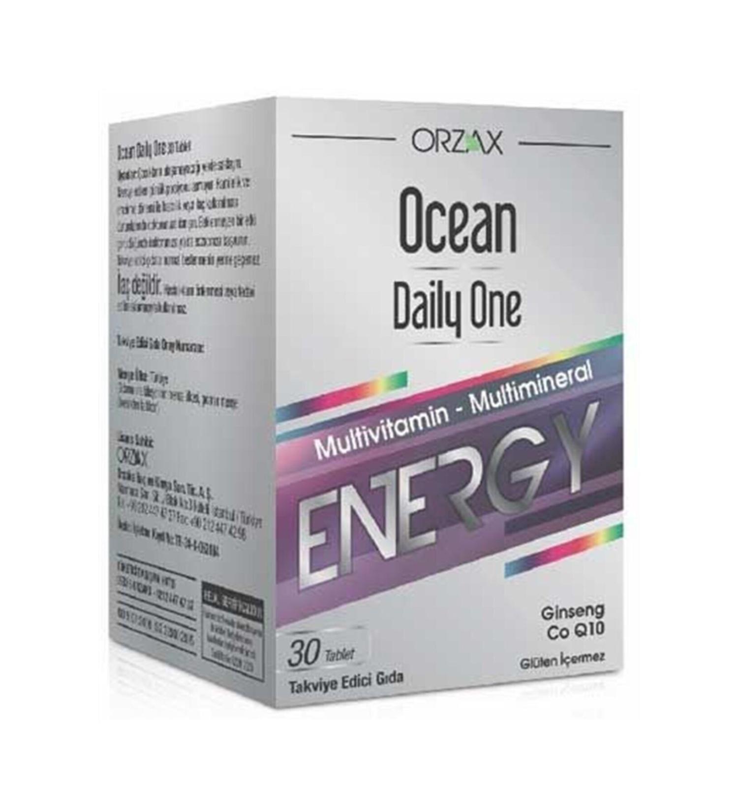 Ocean Daily One Energy 30 Tablets Multivitamin and Multimineral Supplementary Food