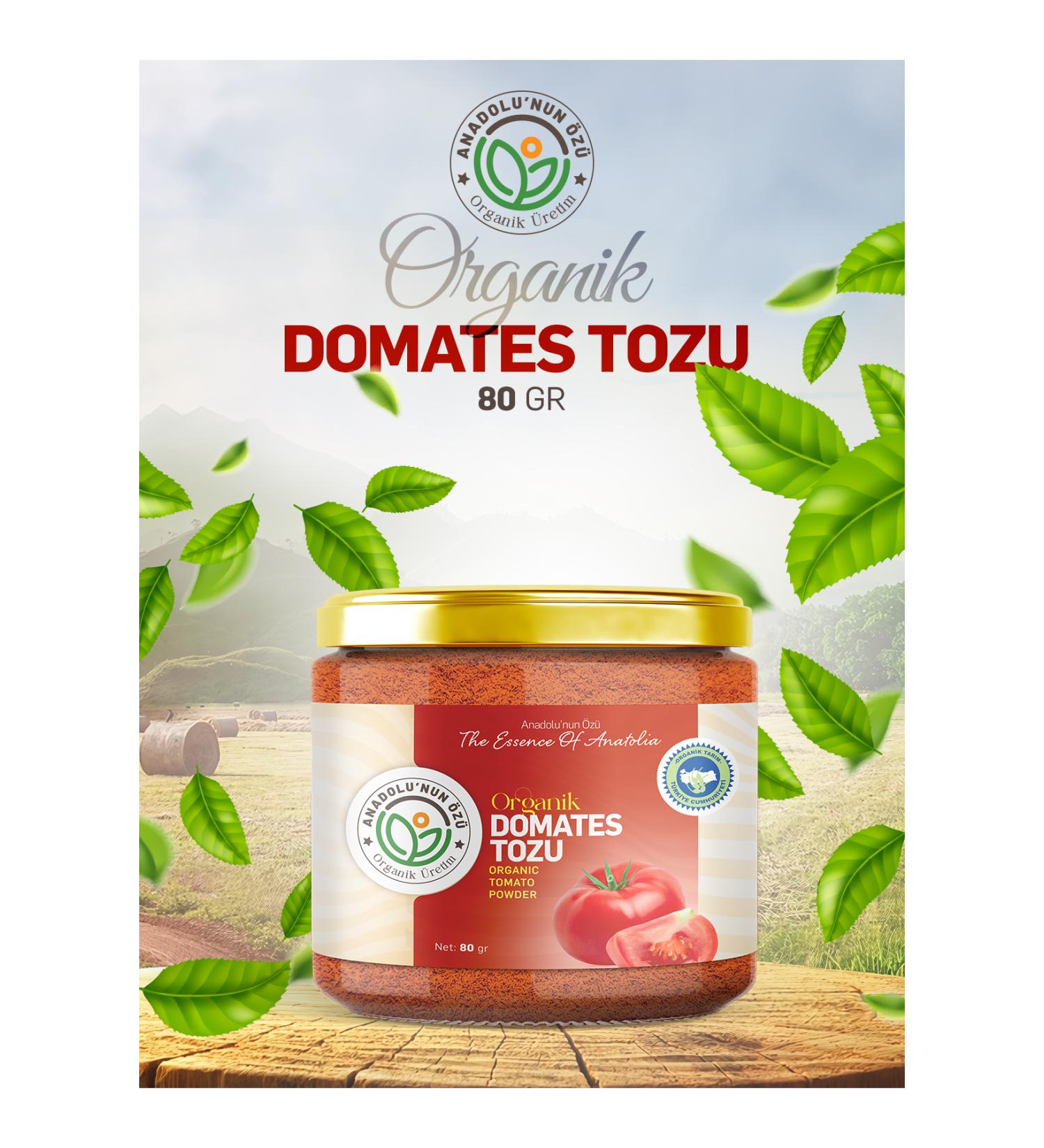 the essence of anatolia organic production ORGANIC TOMATO POWDER ''80GR''