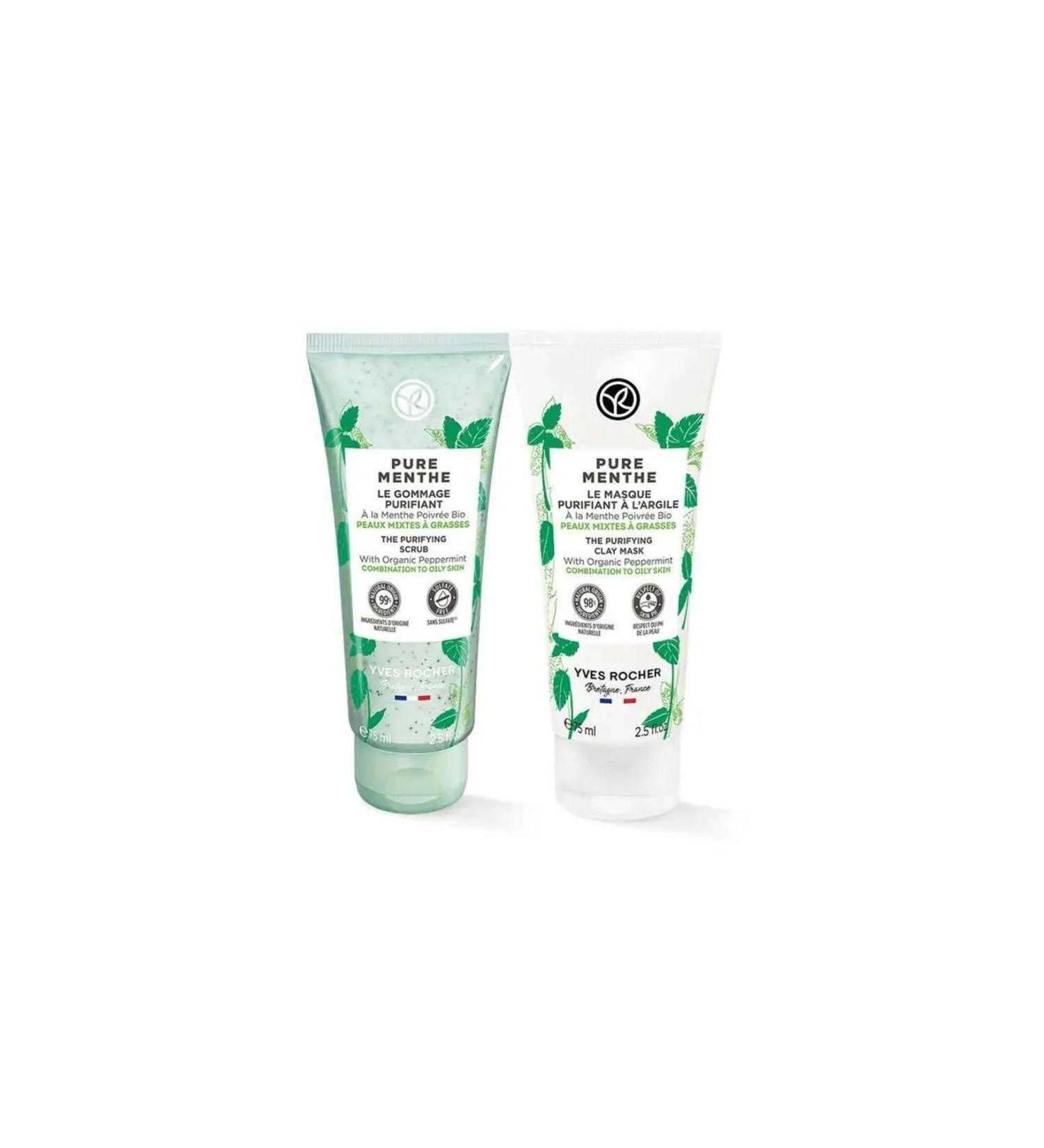 Yves Rocher Weekly Routine Set for Combination/Oily Skin 75ml + 75ml - Buy Online on GoSupps.com
