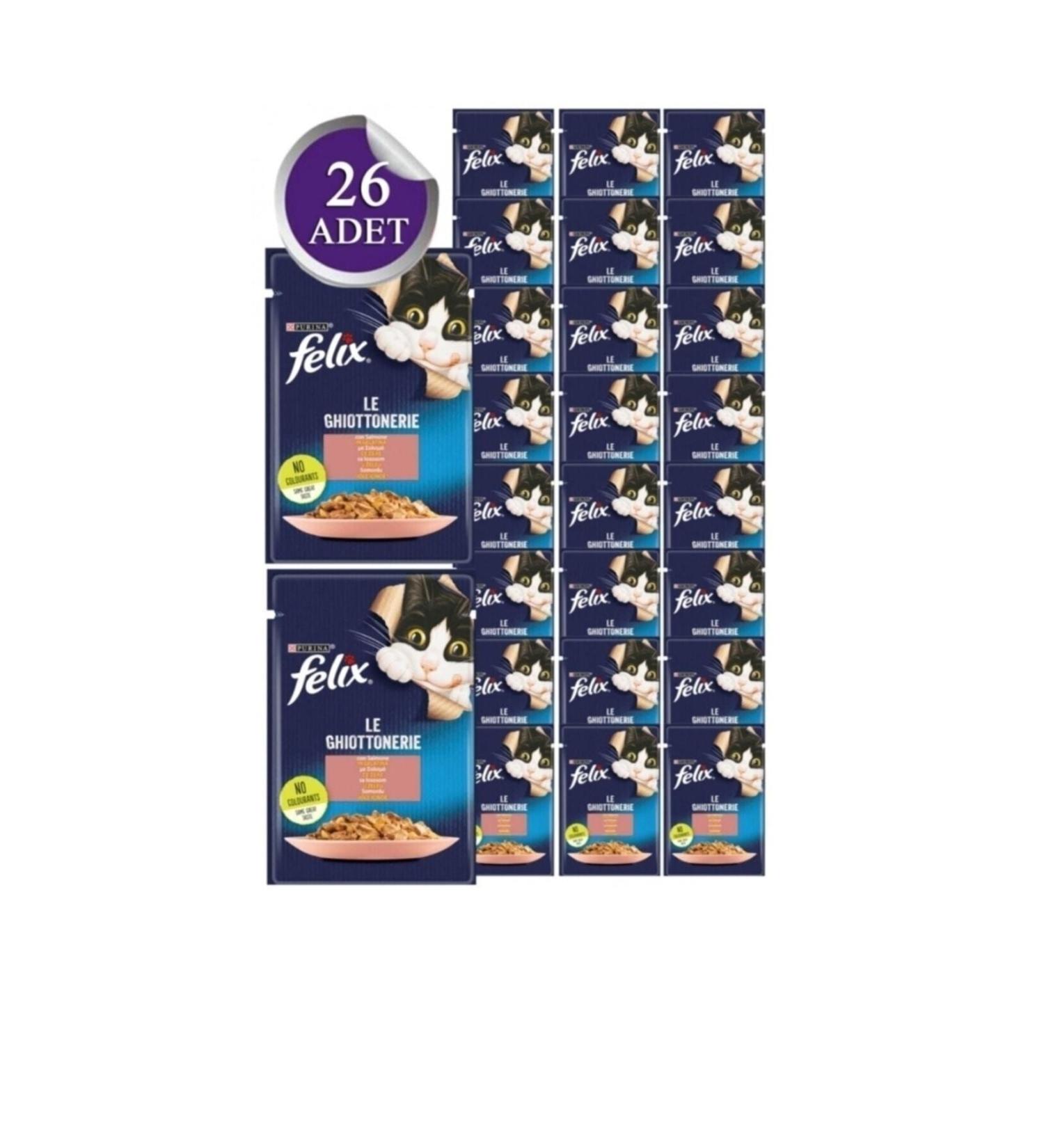 FELIX Salmon Wet Cat Food 26 Pieces 85 gr (new package)